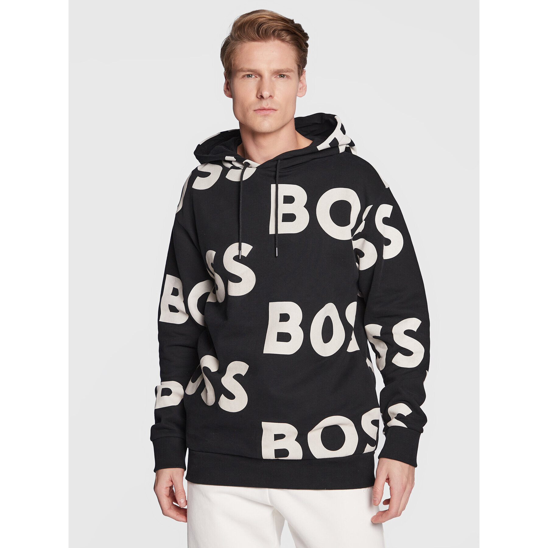 Boss Bluză Wecool 50479021 Negru Regular Fit - Pled.ro