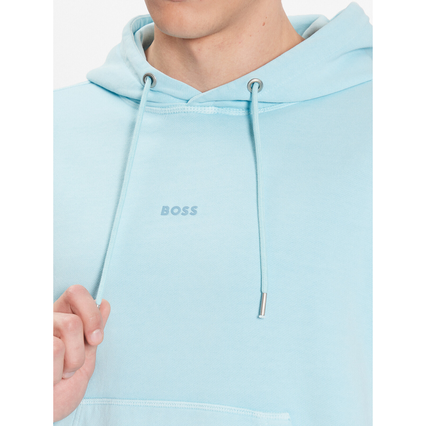 Boss Bluză Wefade 50472411 Albastru Regular Fit - Pled.ro