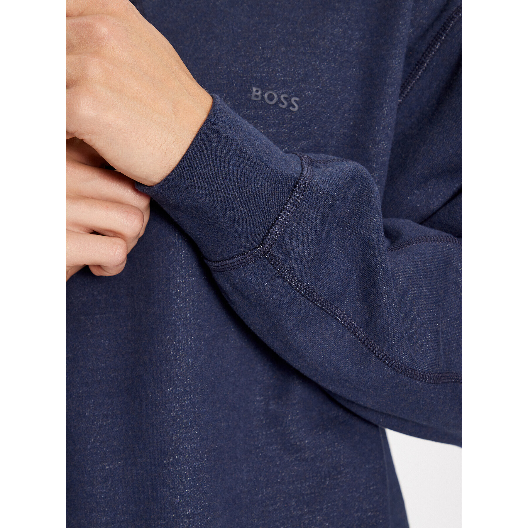 Boss Bluză Weglitchstitch 50499274 Bleumarin Regular Fit - Pled.ro