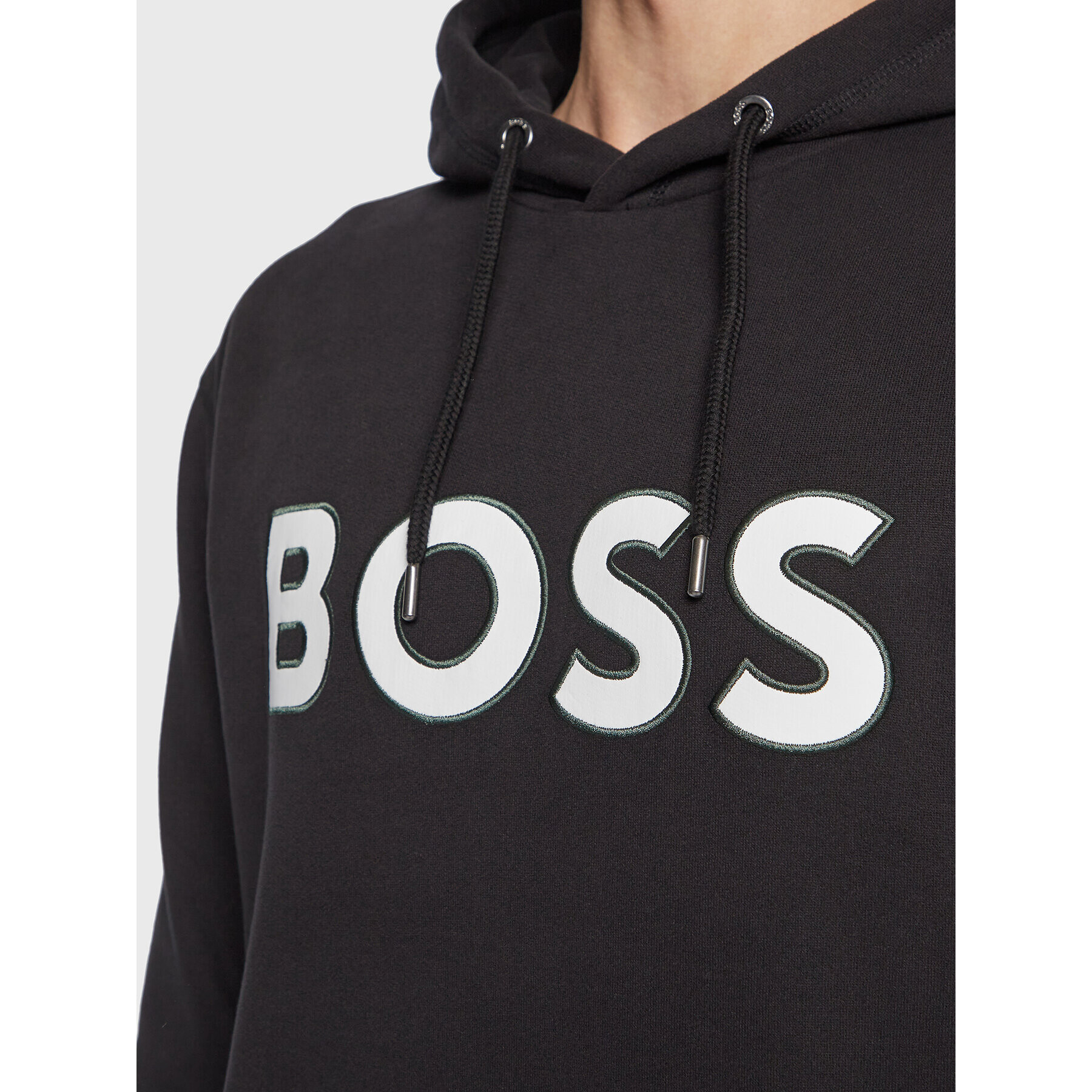 Boss Bluză Welegox 50483453 Negru Regular Fit - Pled.ro