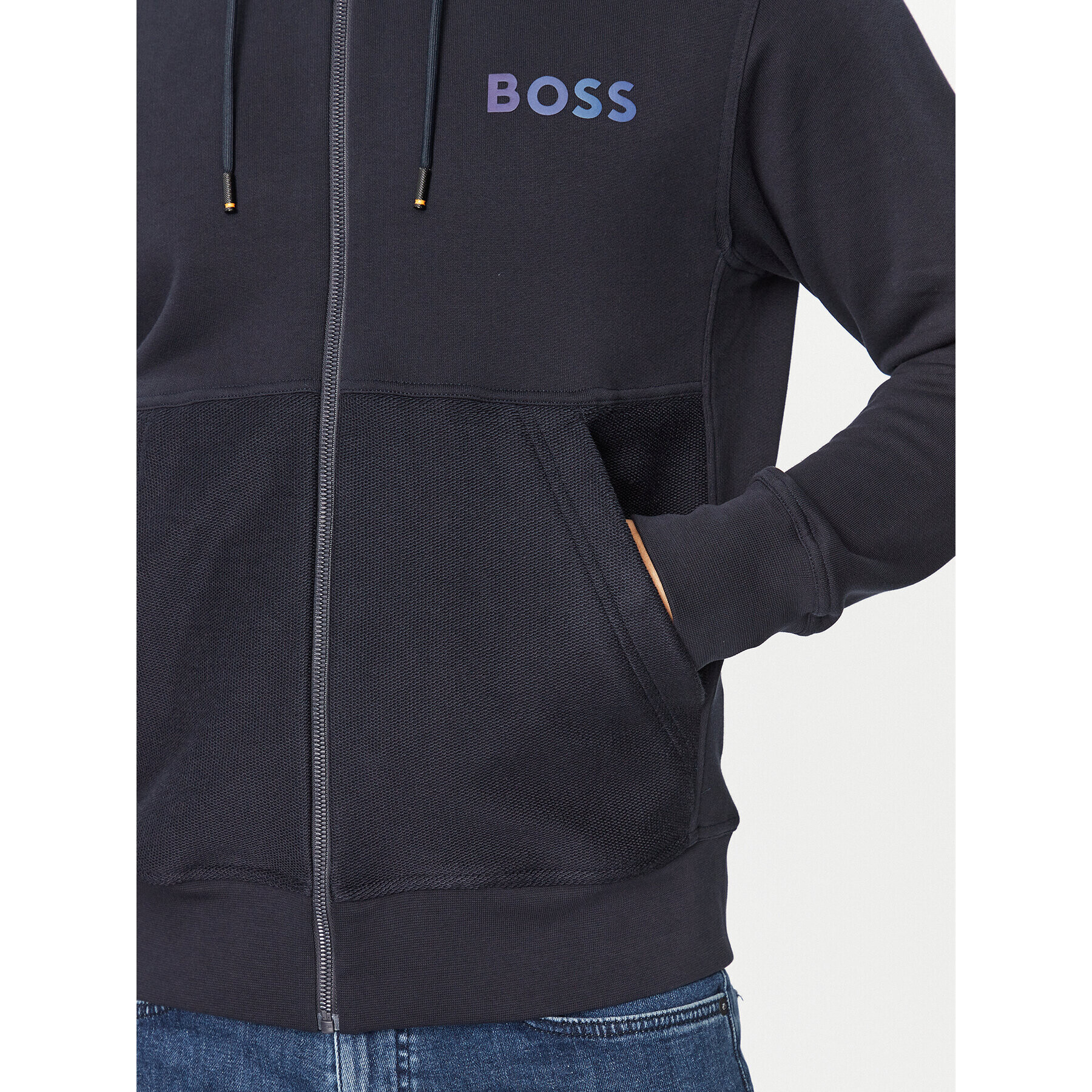 Boss Bluză Zedoublehood 50501974 Bleumarin Regular Fit - Pled.ro