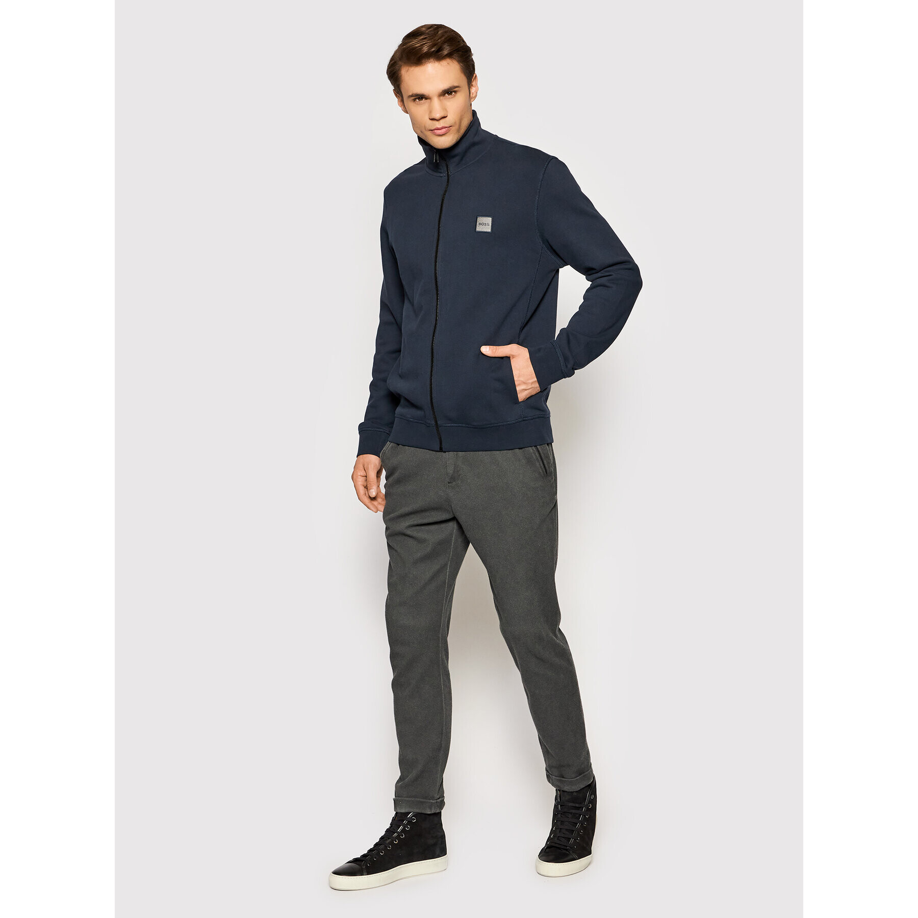 Boss Bluză Zestart 1 50462803 Bleumarin Relaxed Fit - Pled.ro