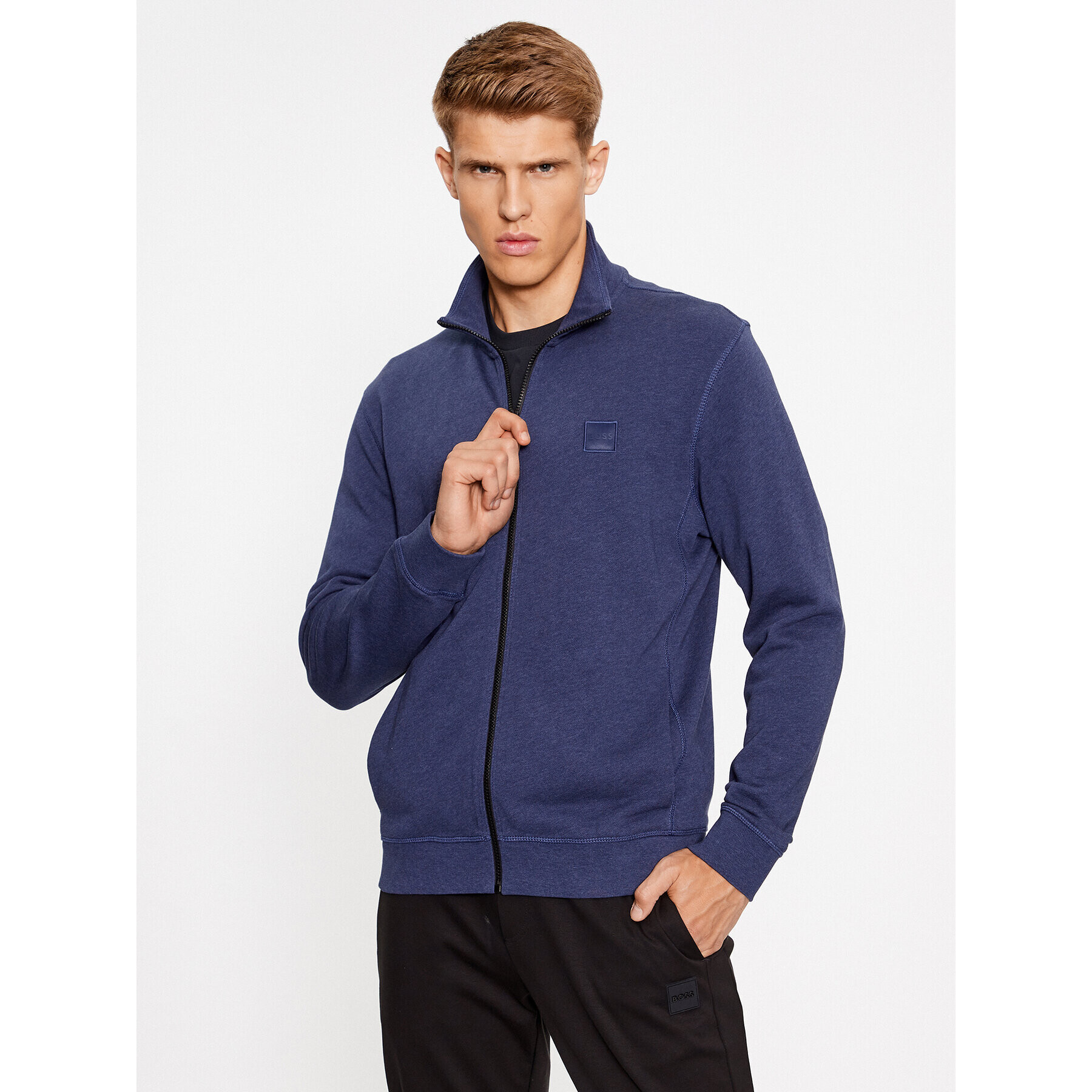 Boss Bluză Zestart 50468428 Bleumarin Regular Fit - Pled.ro