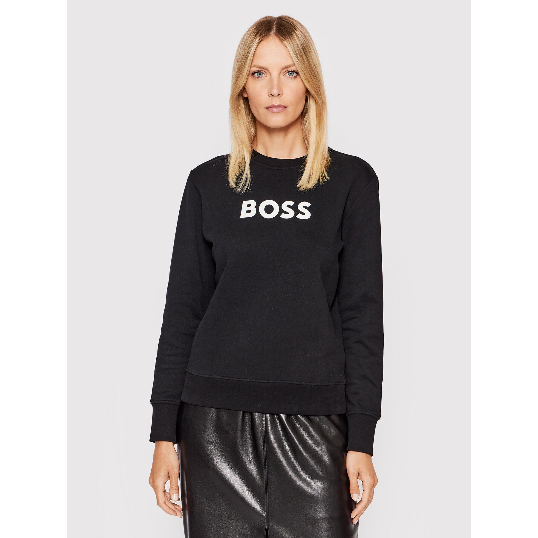 Boss Bluză C_Ela_6 50468357 Negru Regular Fit - Pled.ro