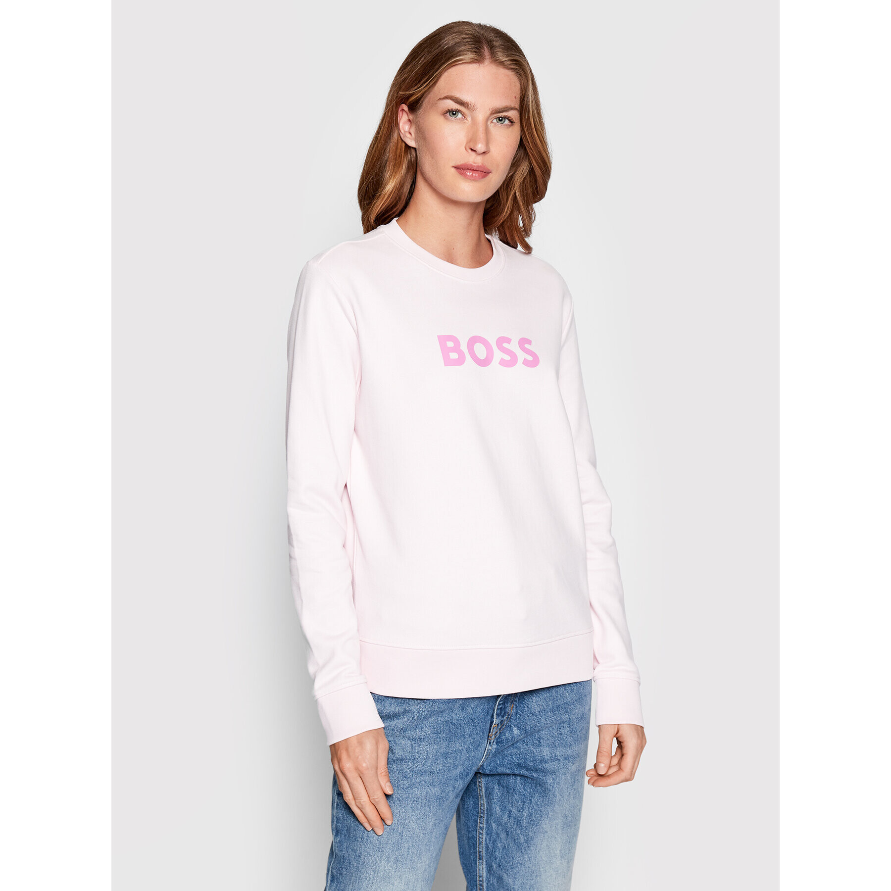 Boss Bluză Ela_6 50468357 Roz Regular Fit - Pled.ro