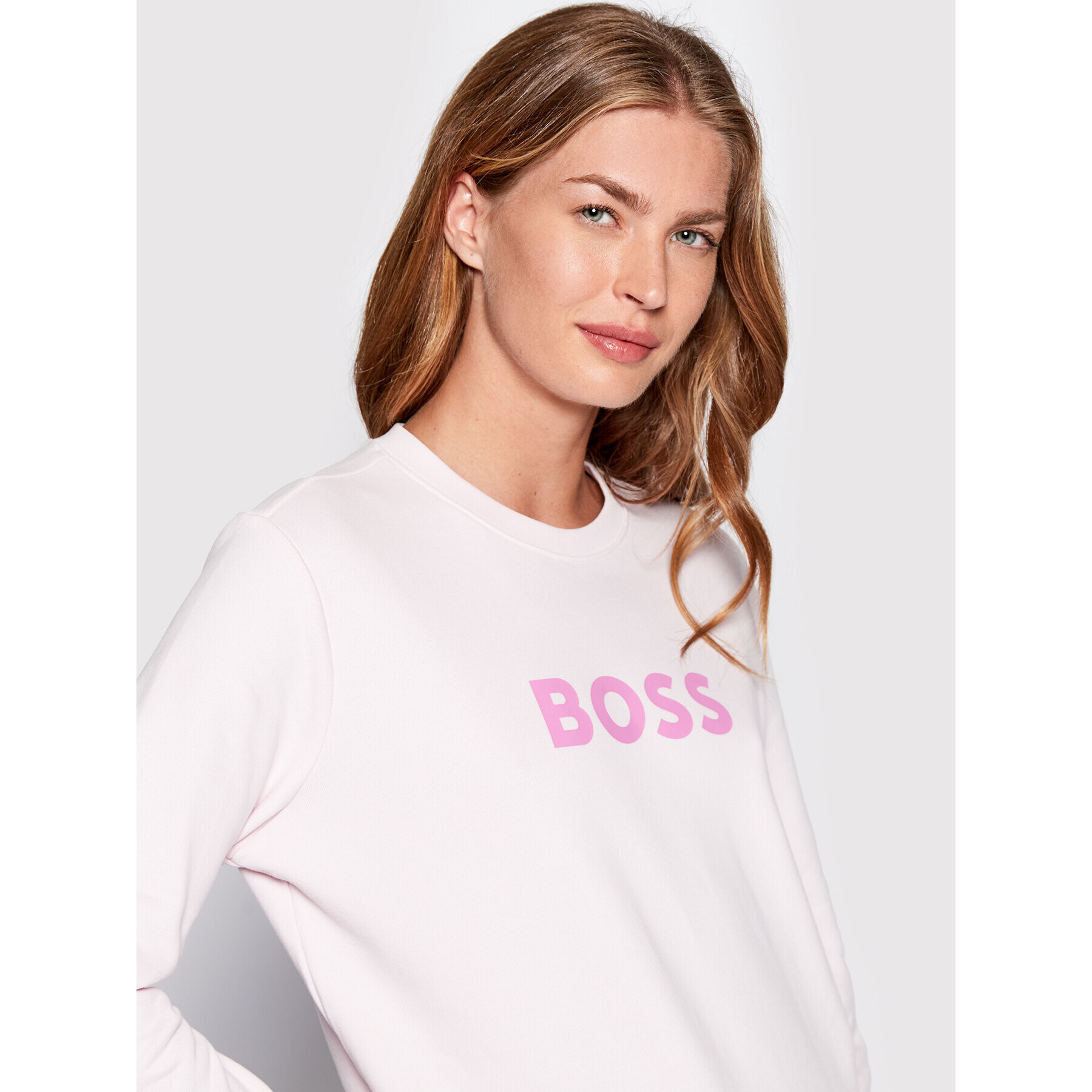 Boss Bluză Ela_6 50468357 Roz Regular Fit - Pled.ro