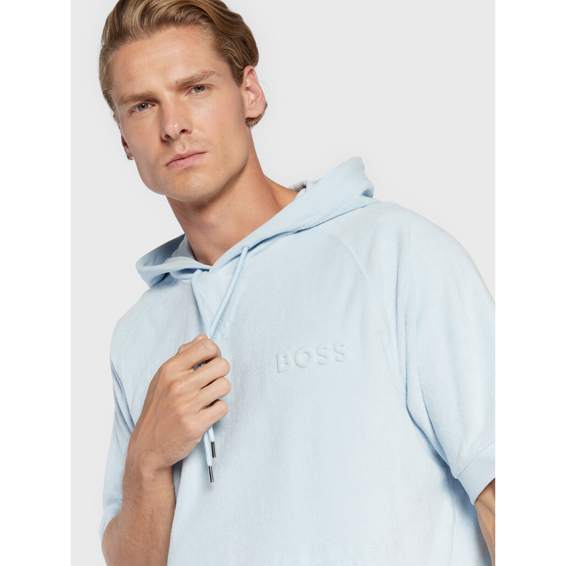 Boss Bluză Sealy 09 50471700 Albastru Oversize - Pled.ro