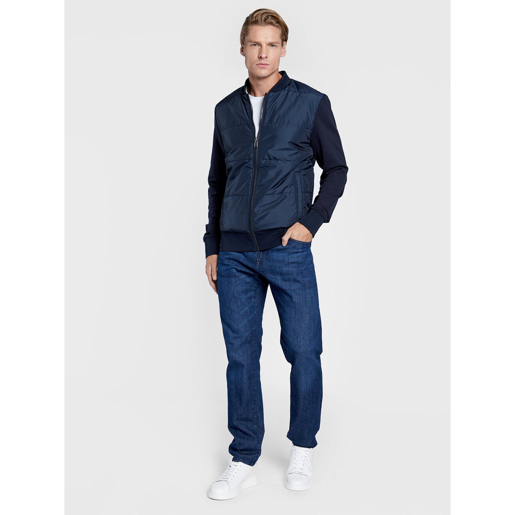 Boss Bluză Skiles 42 50468529 Bleumarin Regular Fit - Pled.ro