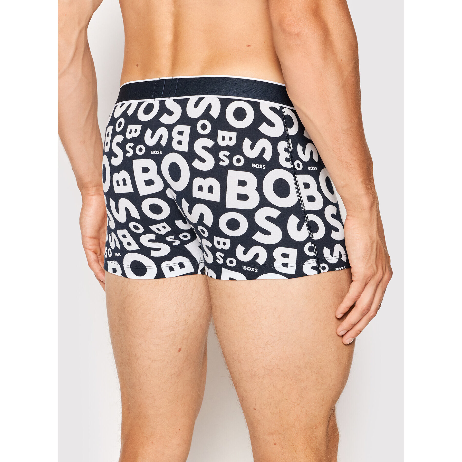 Boss Boxeri 24 Print 50472568 Bleumarin - Pled.ro