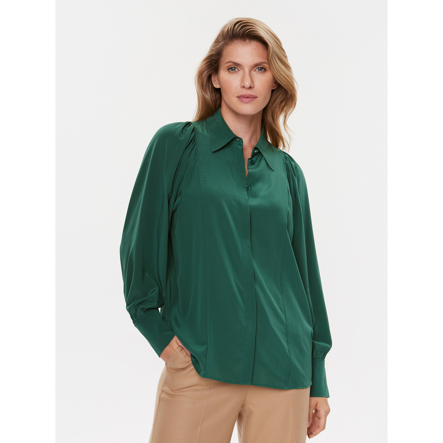 Boss Cămașă Blizzie 50500995 Verde Regular Fit - Pled.ro