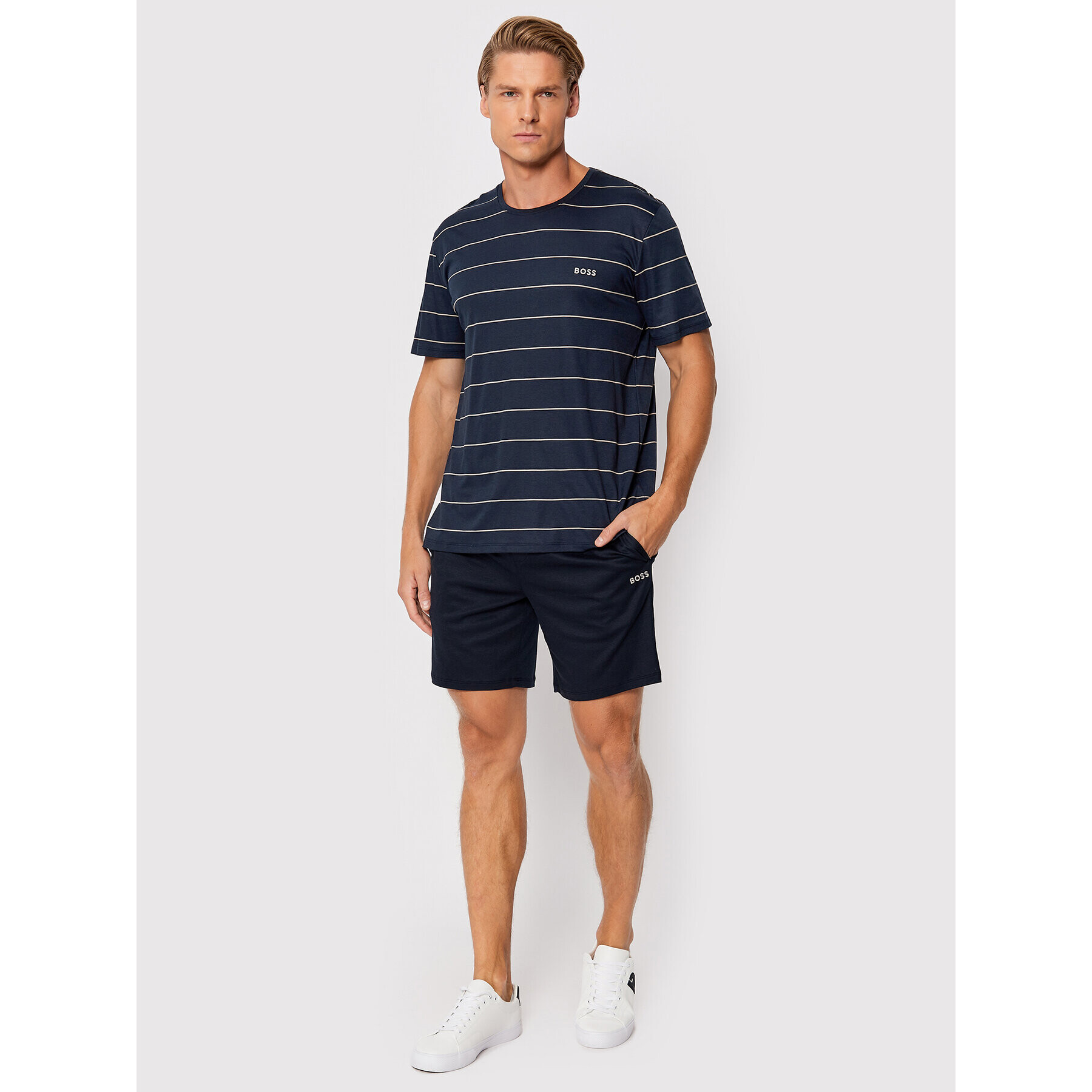 Boss Tricou Ultralight 50475407 Bleumarin Regular Fit - Pled.ro