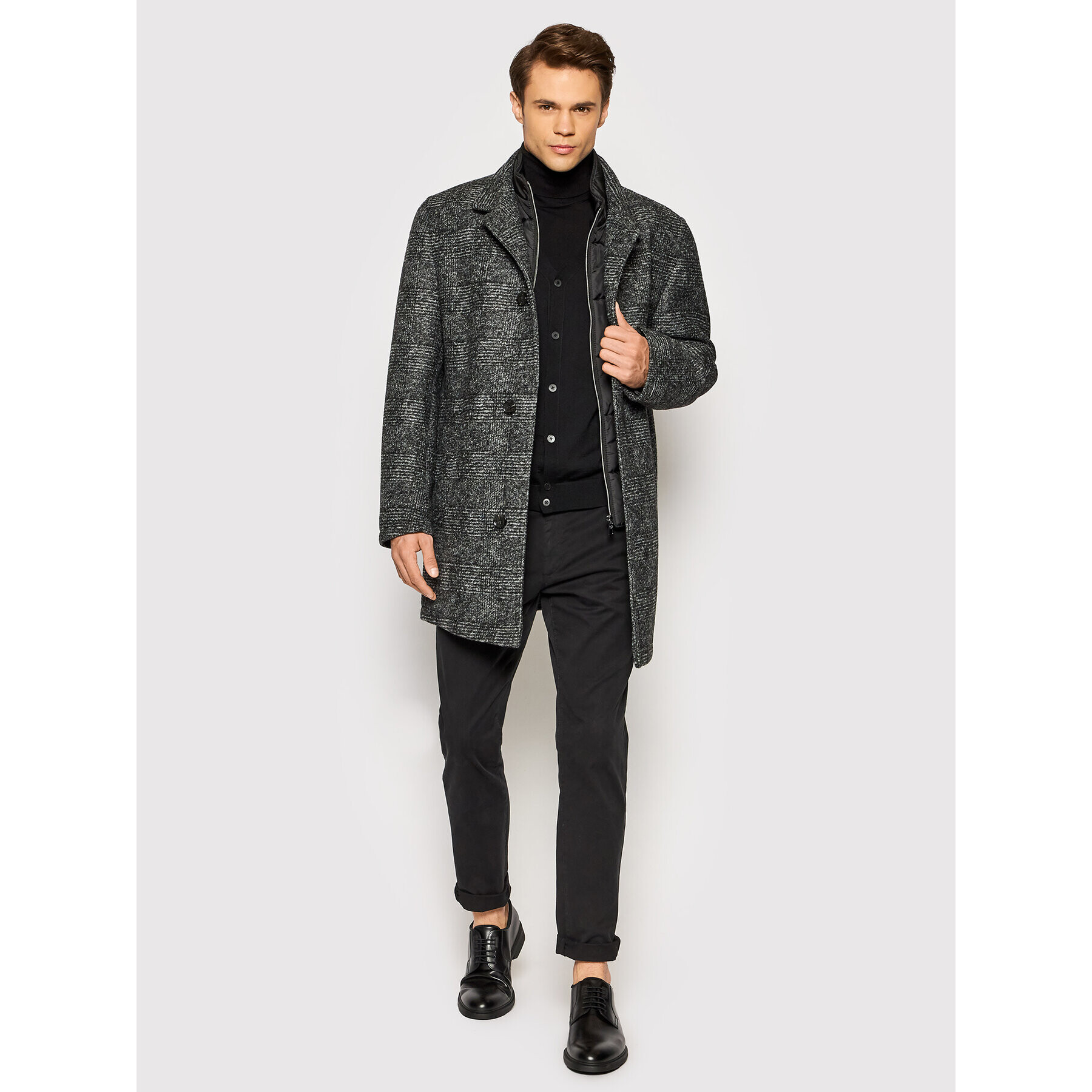 Boss Cardigan Mardon-E 50392802 Negru Slim Fit - Pled.ro