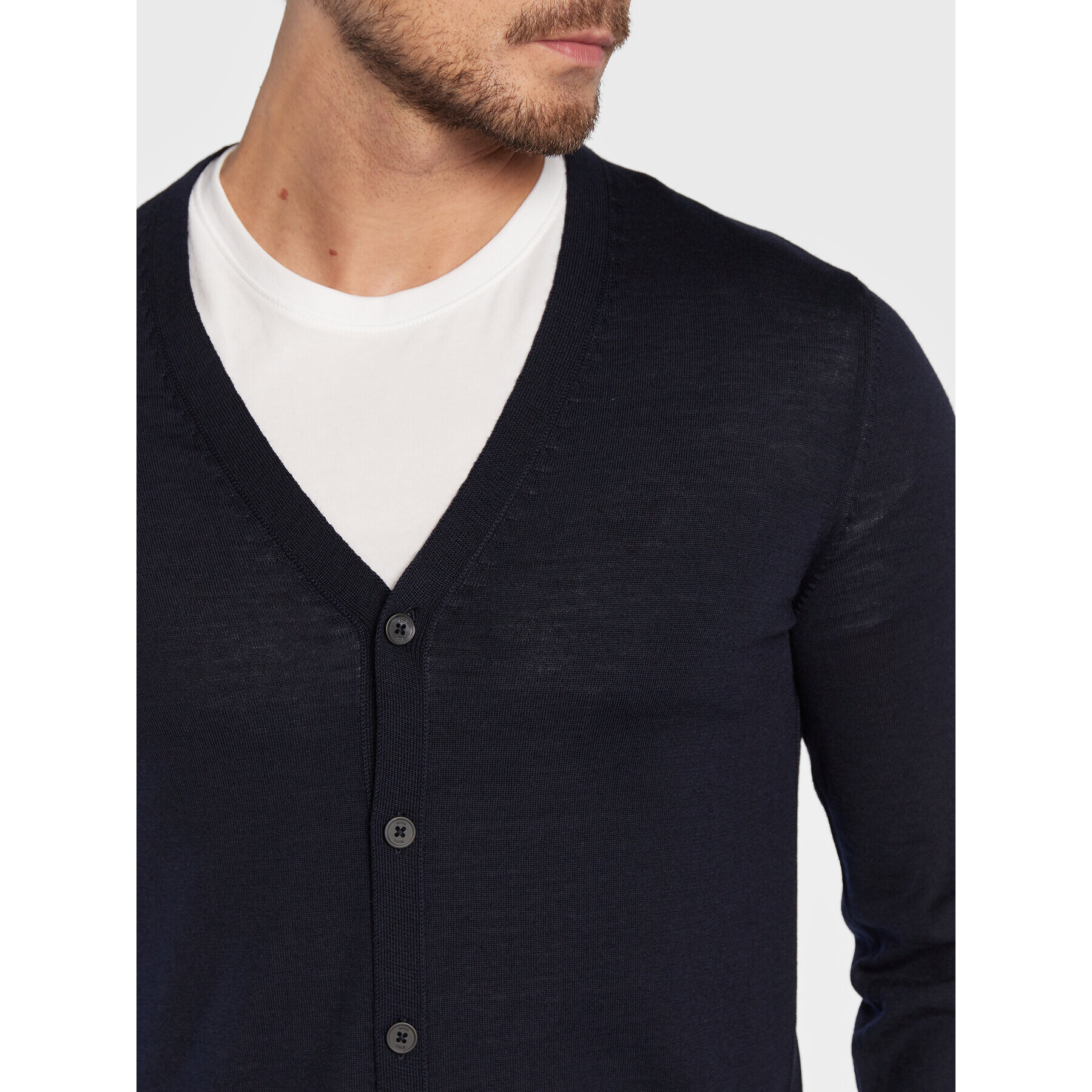 Boss Cardigan Mardon-L 50476356 Bleumarin Slim Fit - Pled.ro