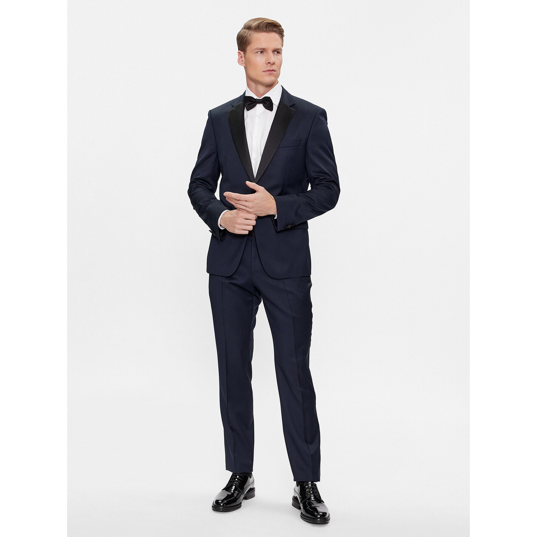 Boss Costum H-Huge-2Pcs-Tux-224 50493306 Bleumarin Slim Fit - Pled.ro