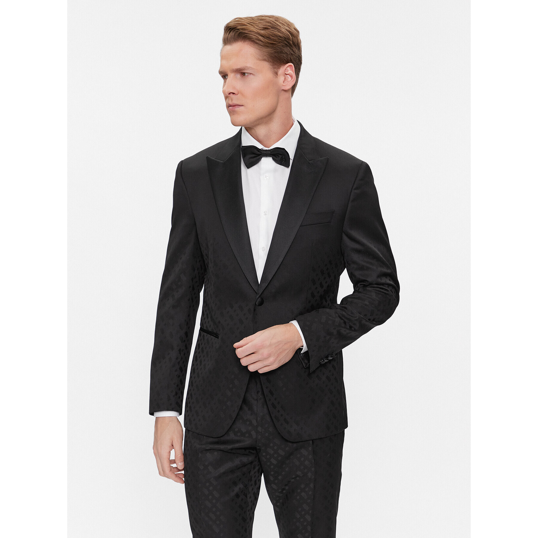 Boss Costum H-Huge-2Pcs-Tux-231 50502453 Negru Slim Fit - Pled.ro