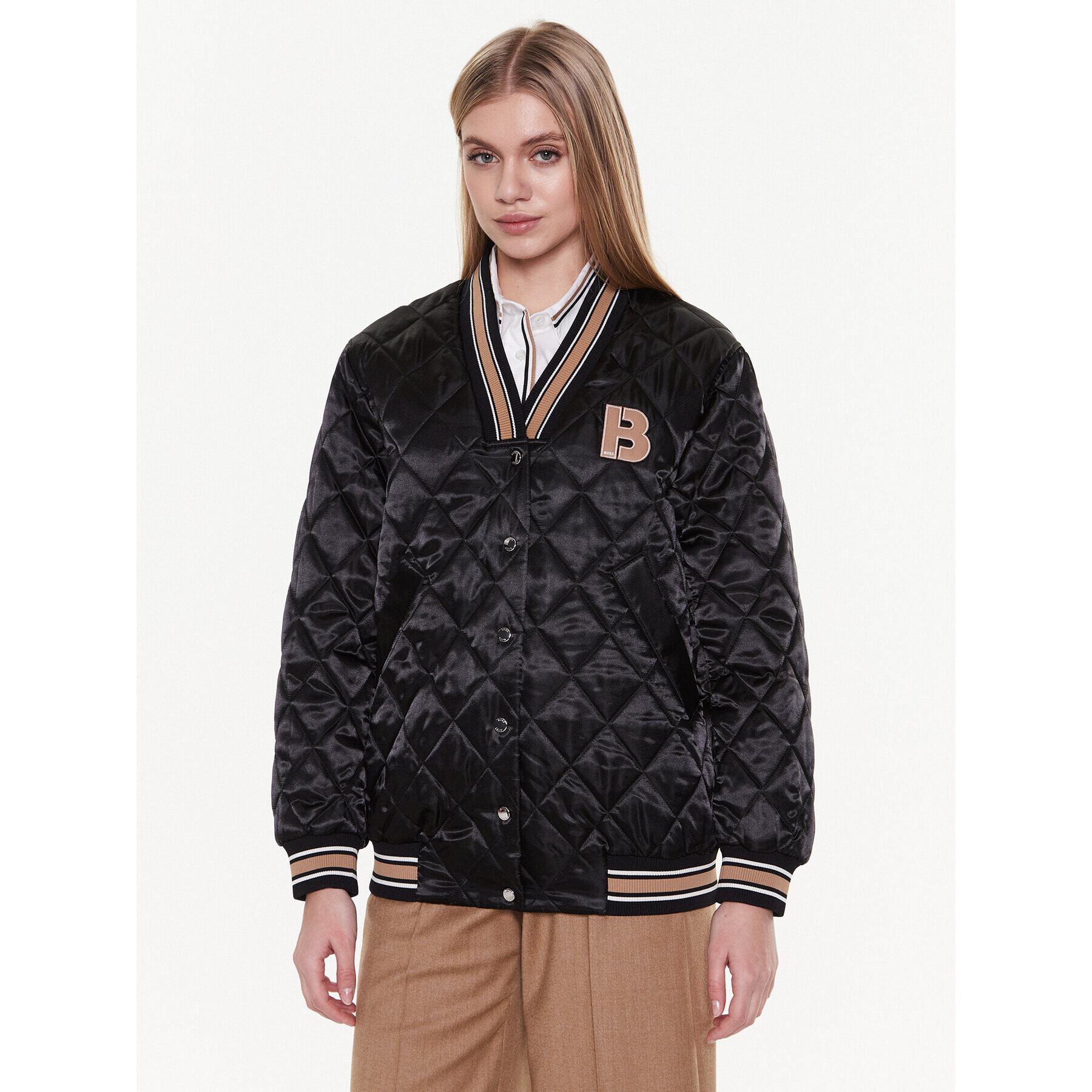 Boss Geacă bomber Jesata 50483747 Negru Oversize - Pled.ro