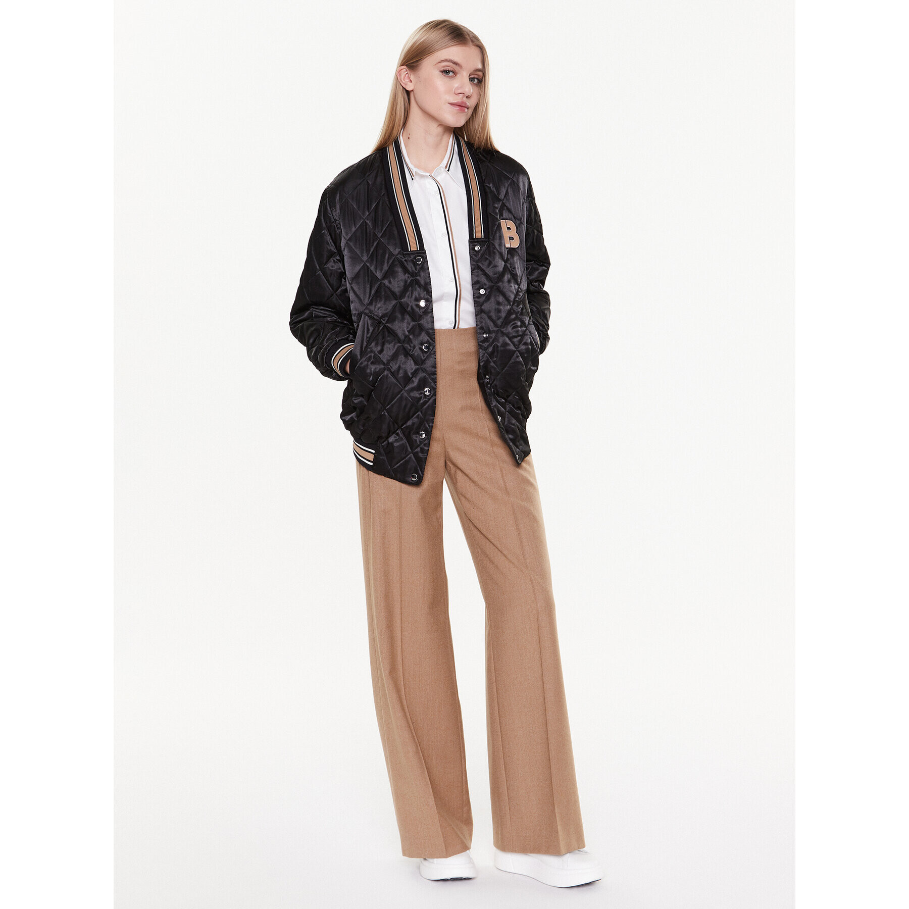 Boss Geacă bomber Jesata 50483747 Negru Oversize - Pled.ro