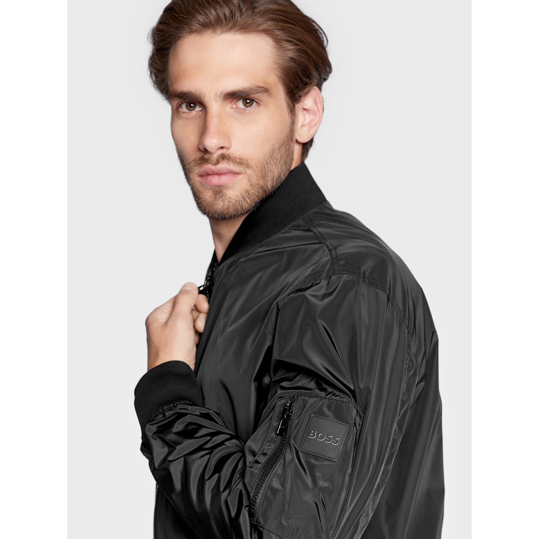 Boss Geacă bomber Costia1 50479241 Negru Regular Fit - Pled.ro