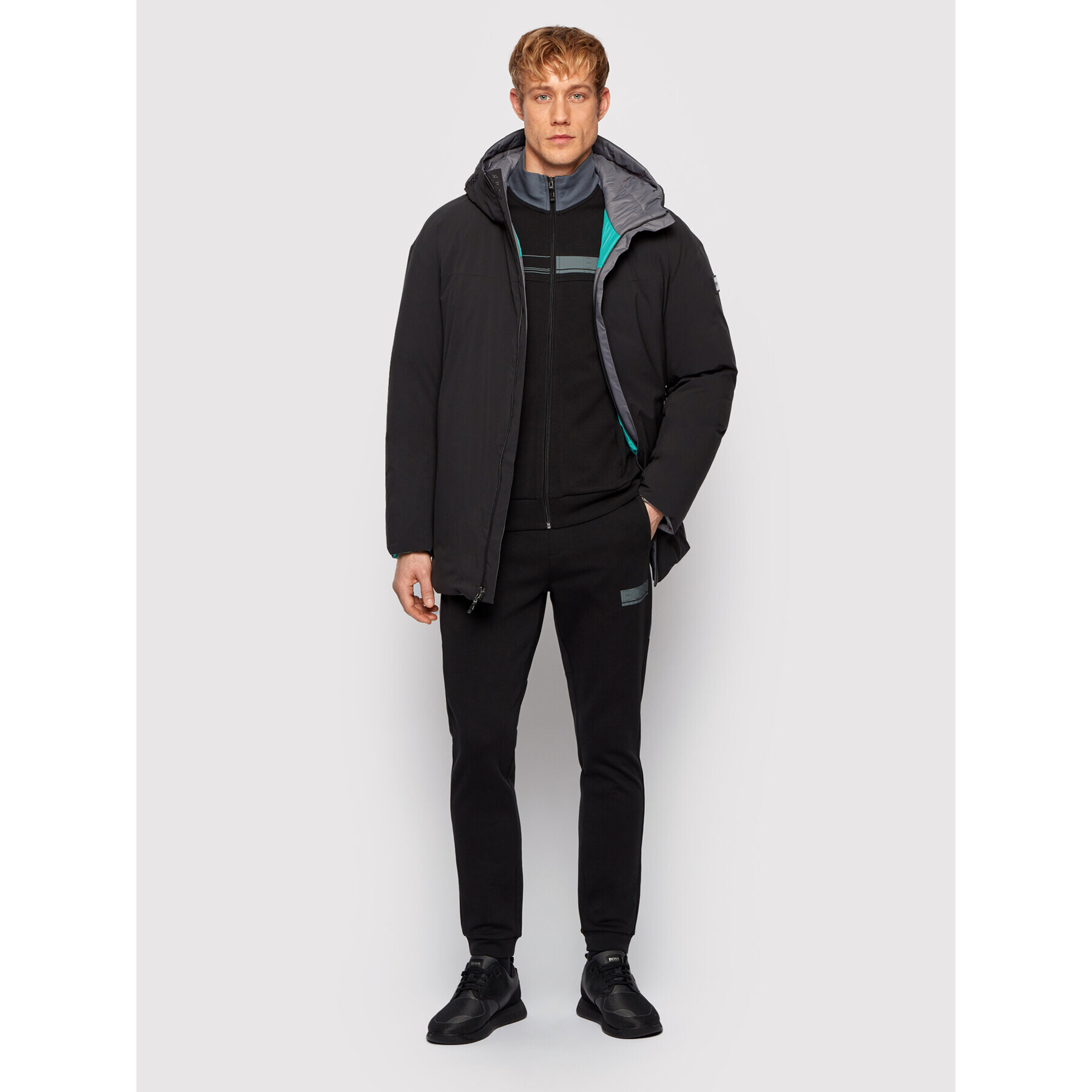 Boss Geacă de iarnă J_Clove 50440070 Negru Oversize - Pled.ro