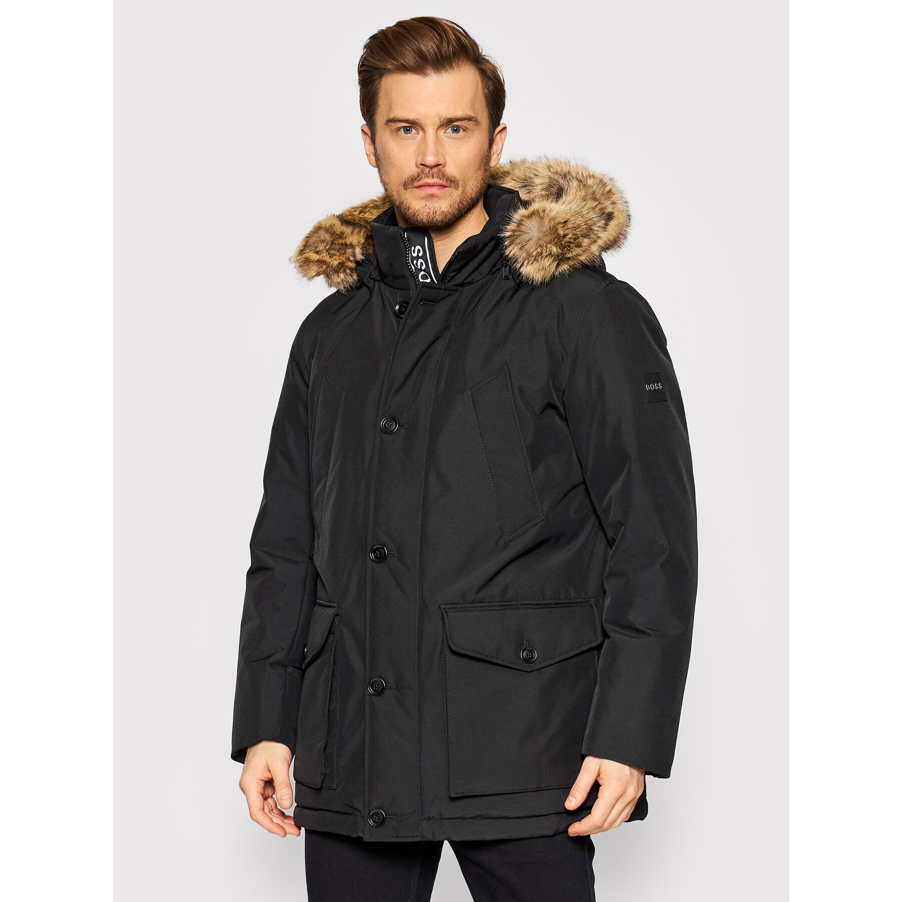 Boss Geacă de iarnă Osias-Hc 50465248 Negru Regular Fit - Pled.ro