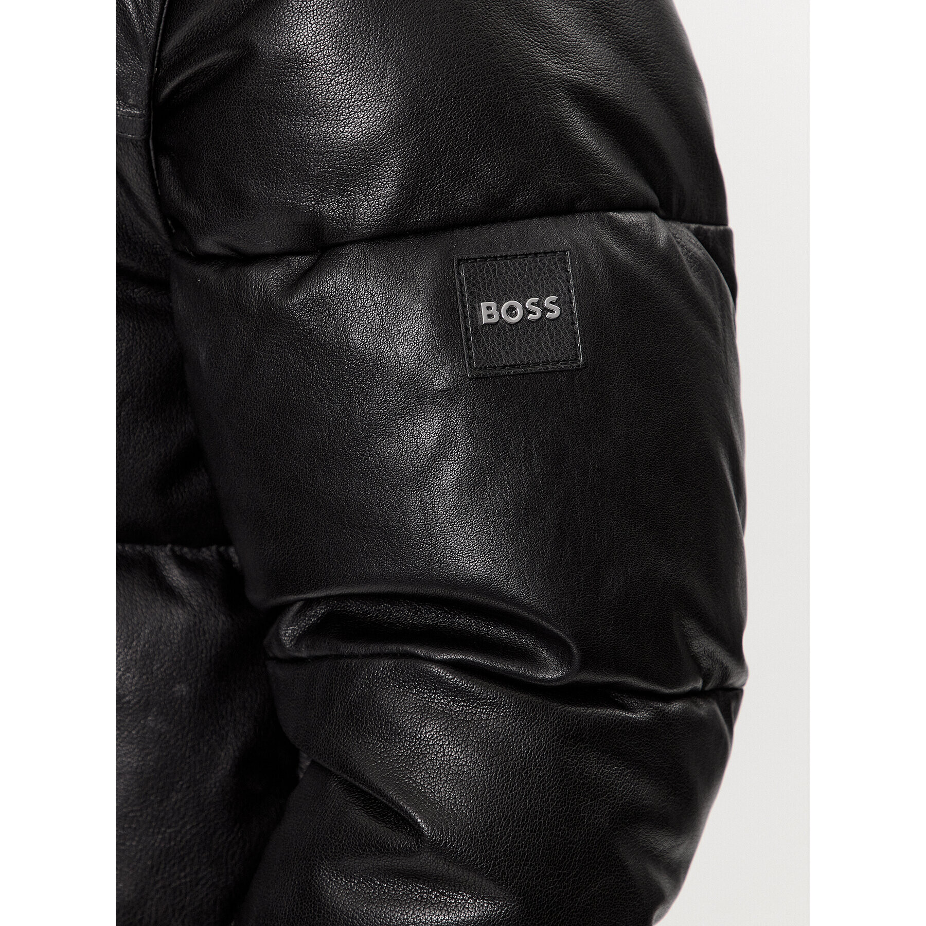 Boss Geacă de piele Mufaro 50504925 Negru Regular Fit - Pled.ro