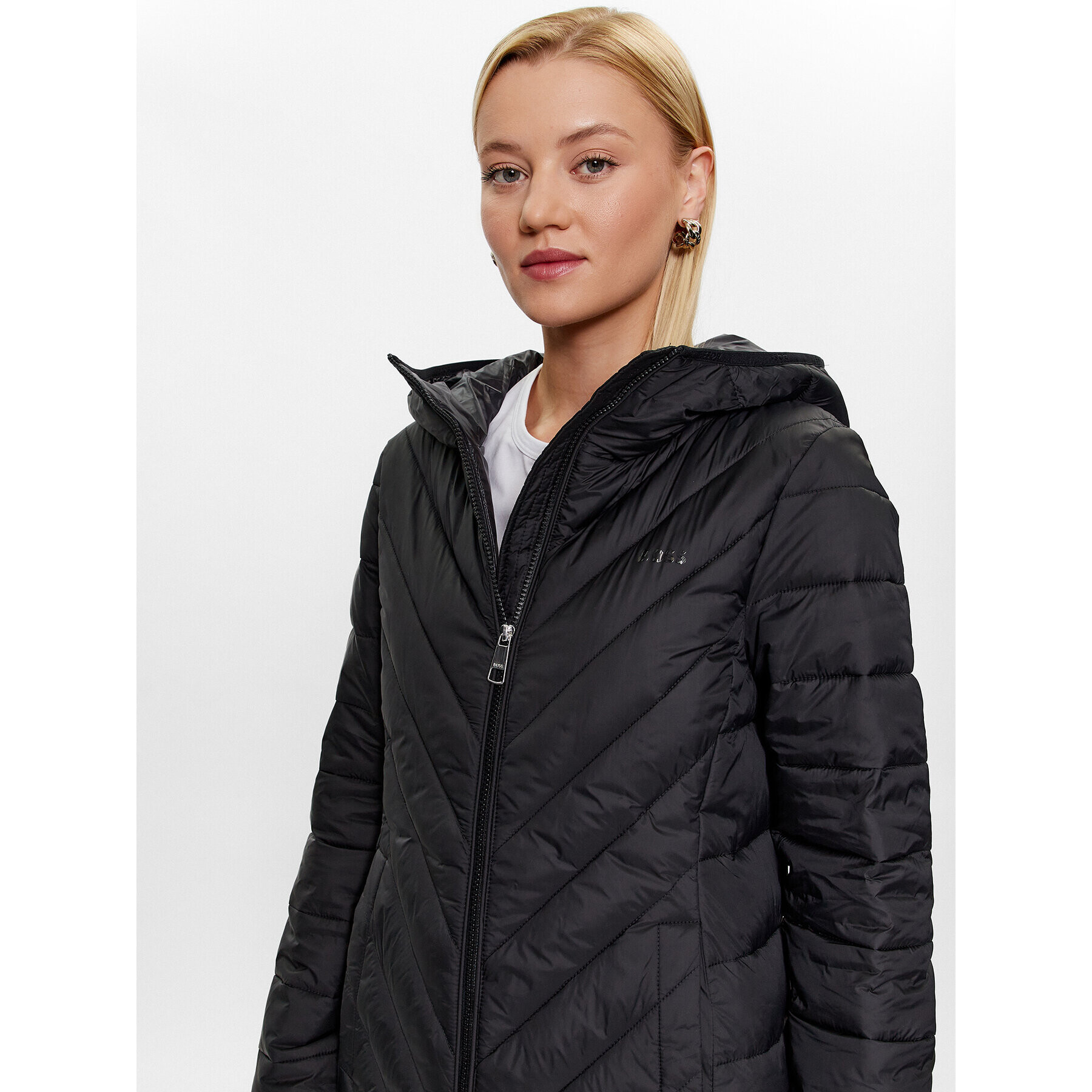 Boss Geacă din puf 50494810 Negru Regular Fit - Pled.ro