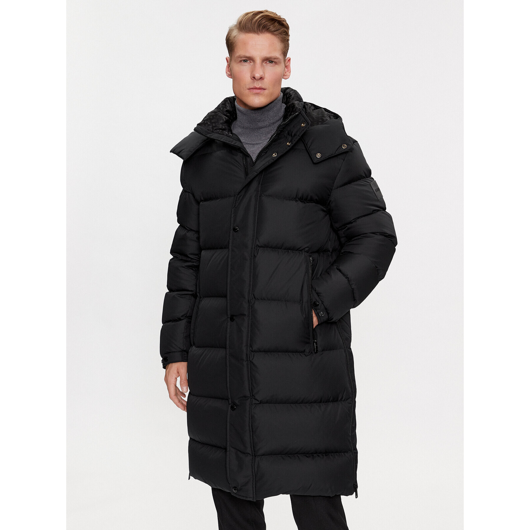 Boss Geacă din puf Donden4 50499795 Negru Relaxed Fit - Pled.ro