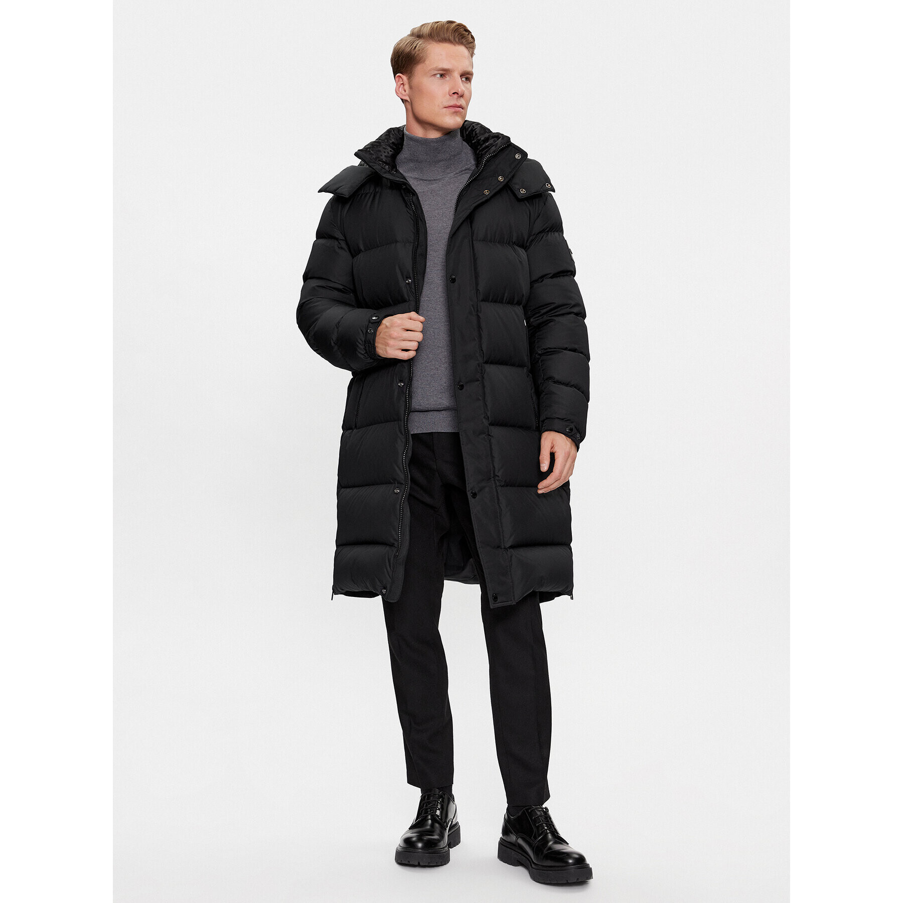 Boss Geacă din puf Donden4 50499795 Negru Relaxed Fit - Pled.ro