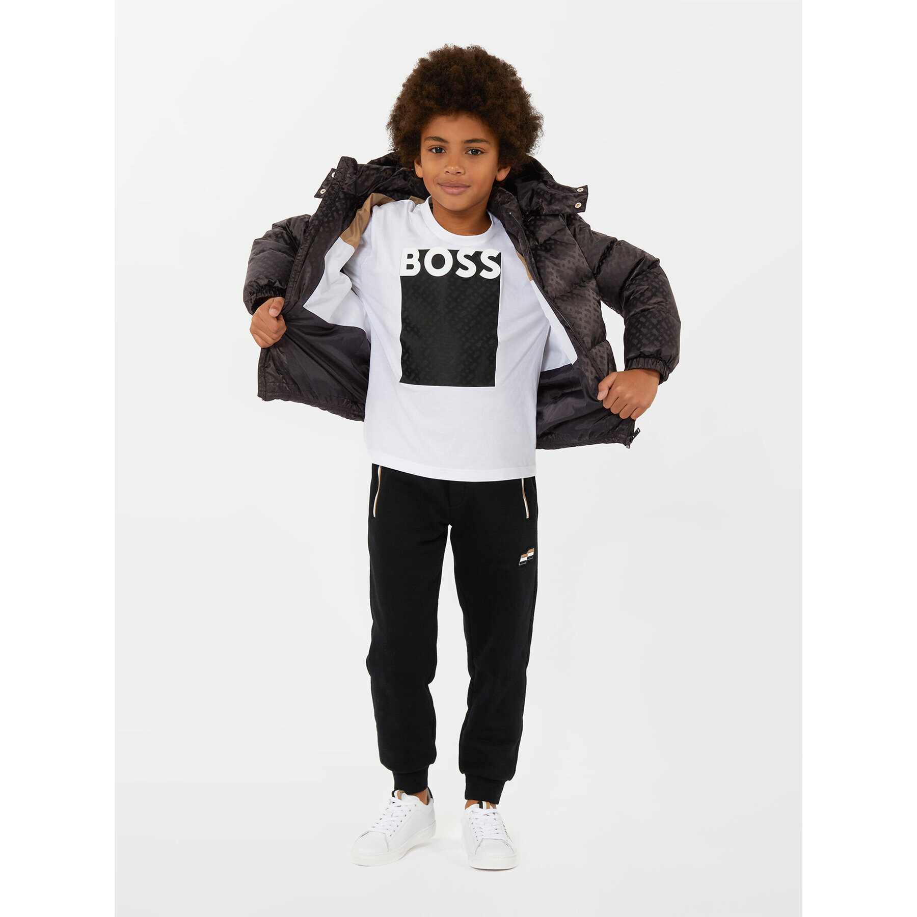 Boss Geacă din puf J26519 D Negru Regular Fit - Pled.ro