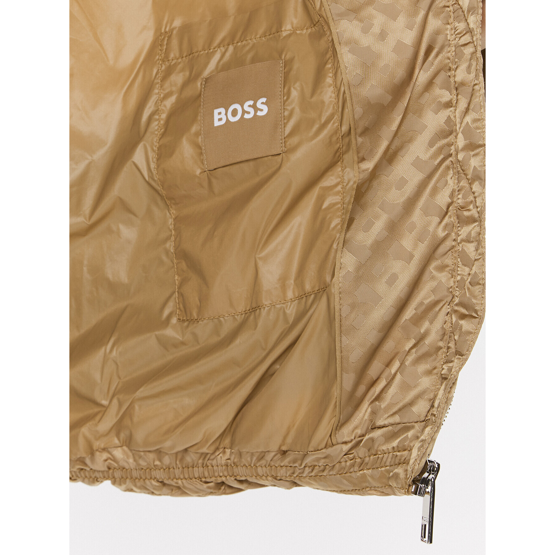 Boss Geacă din puf Paxe 50498776 Bej Relaxed Fit - Pled.ro