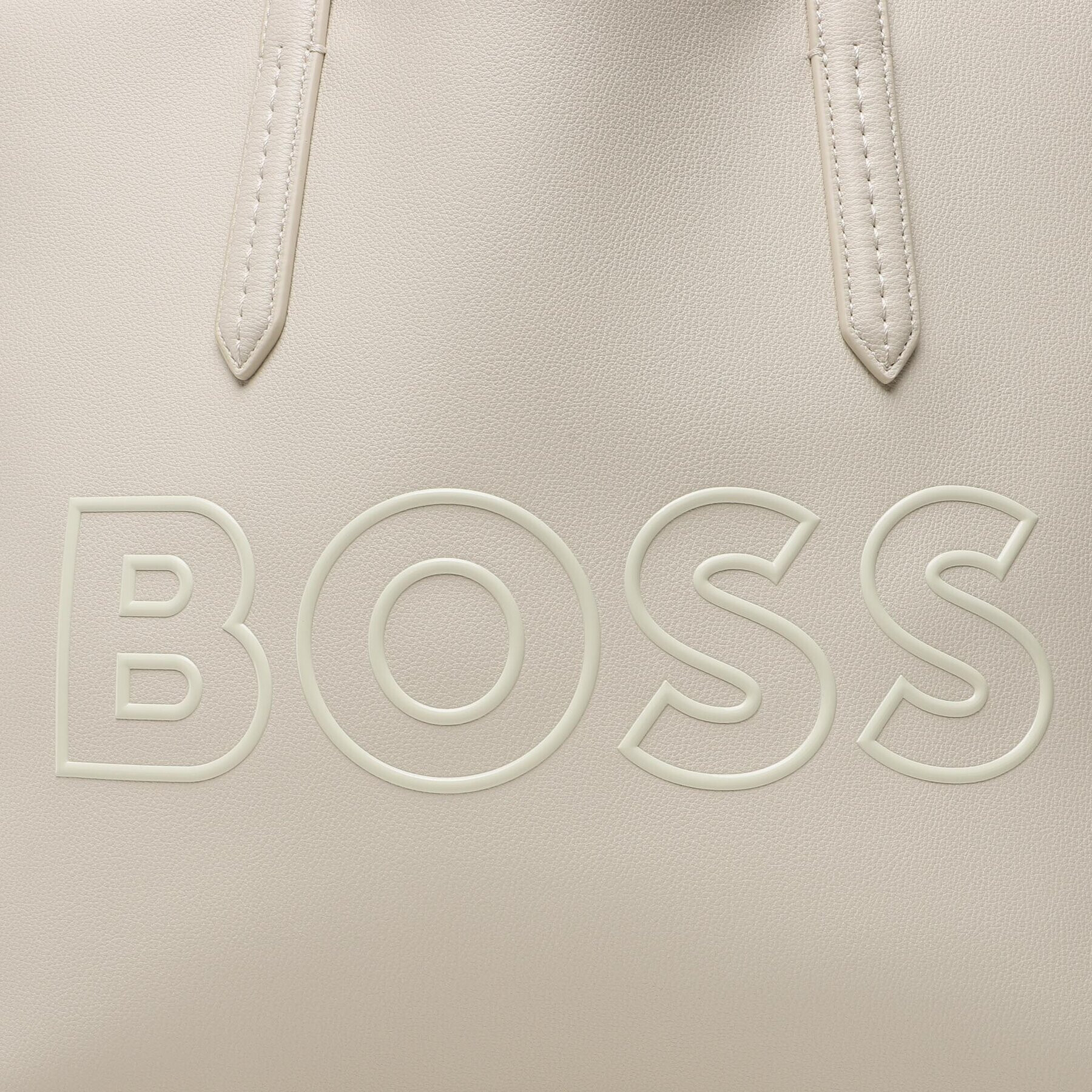 Boss Geantă Addison Shopper-Lg 50492674 Écru - Pled.ro