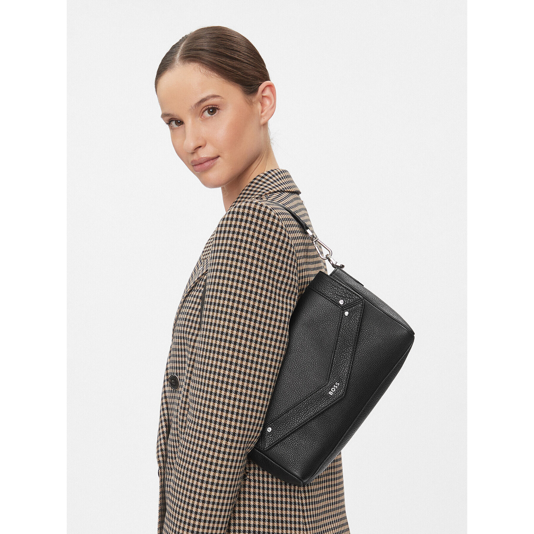 Boss Geantă Ivy Long Should. Bag 50504067 10247515 01 Negru - Pled.ro