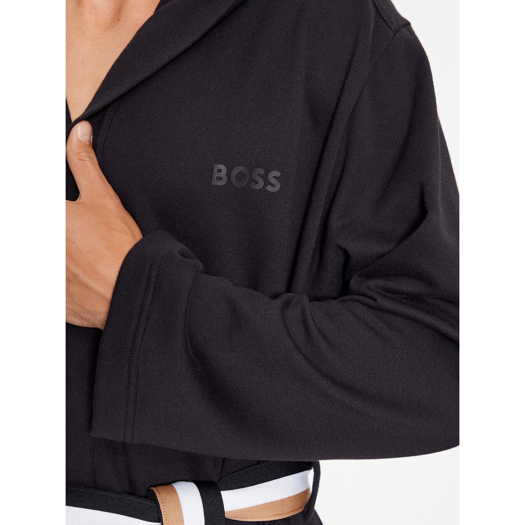 Boss Halat Iconic F. Terry Robe 50503142 Negru - Pled.ro