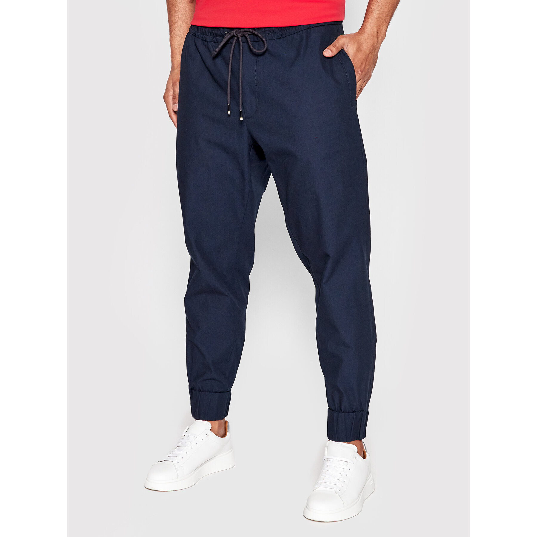 Boss Joggers Jogg-Spw-Det1 50475385 Bleumarin Relaxed Fit - Pled.ro