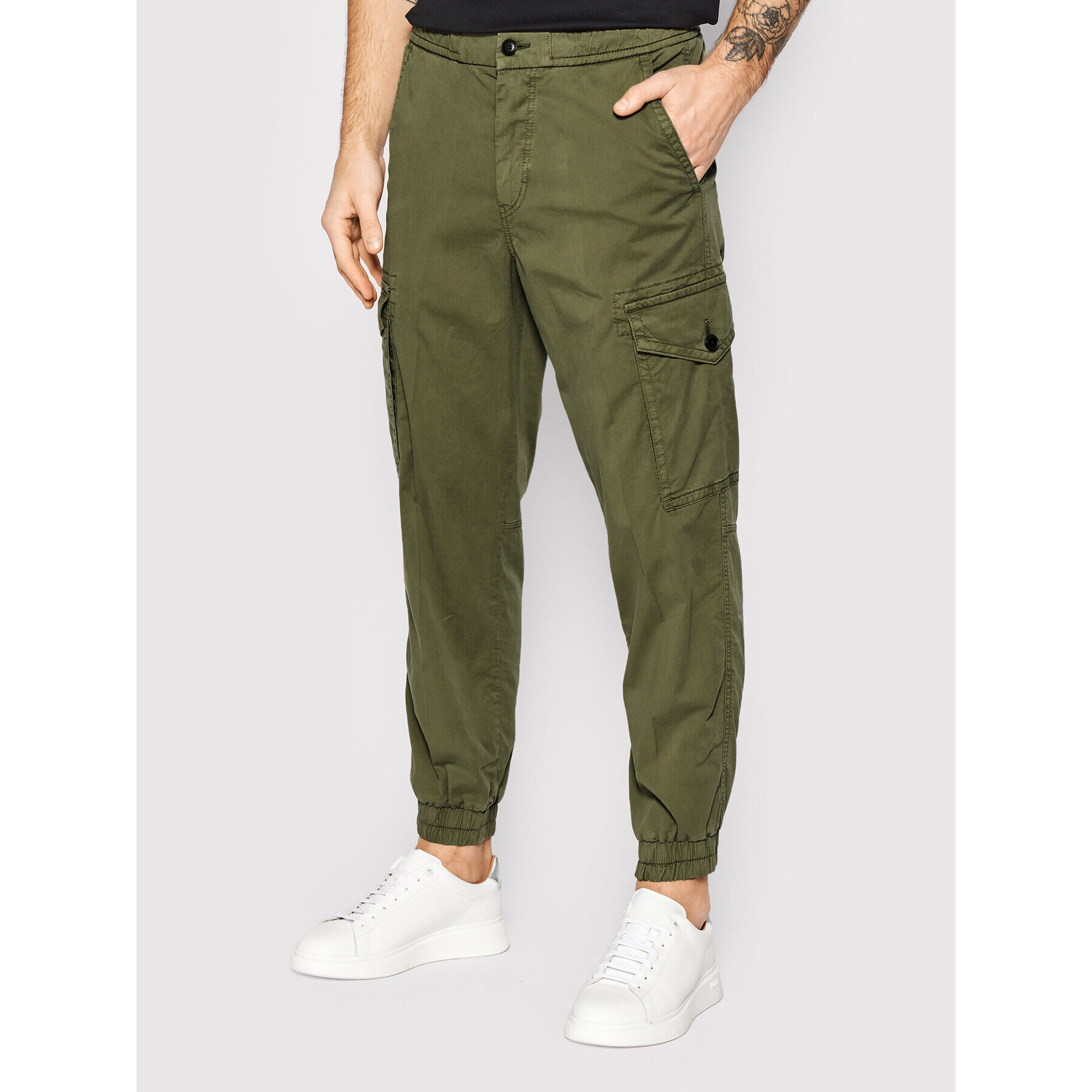 Boss Joggers Seiland1 50467997 Verde Relaxed Fit - Pled.ro