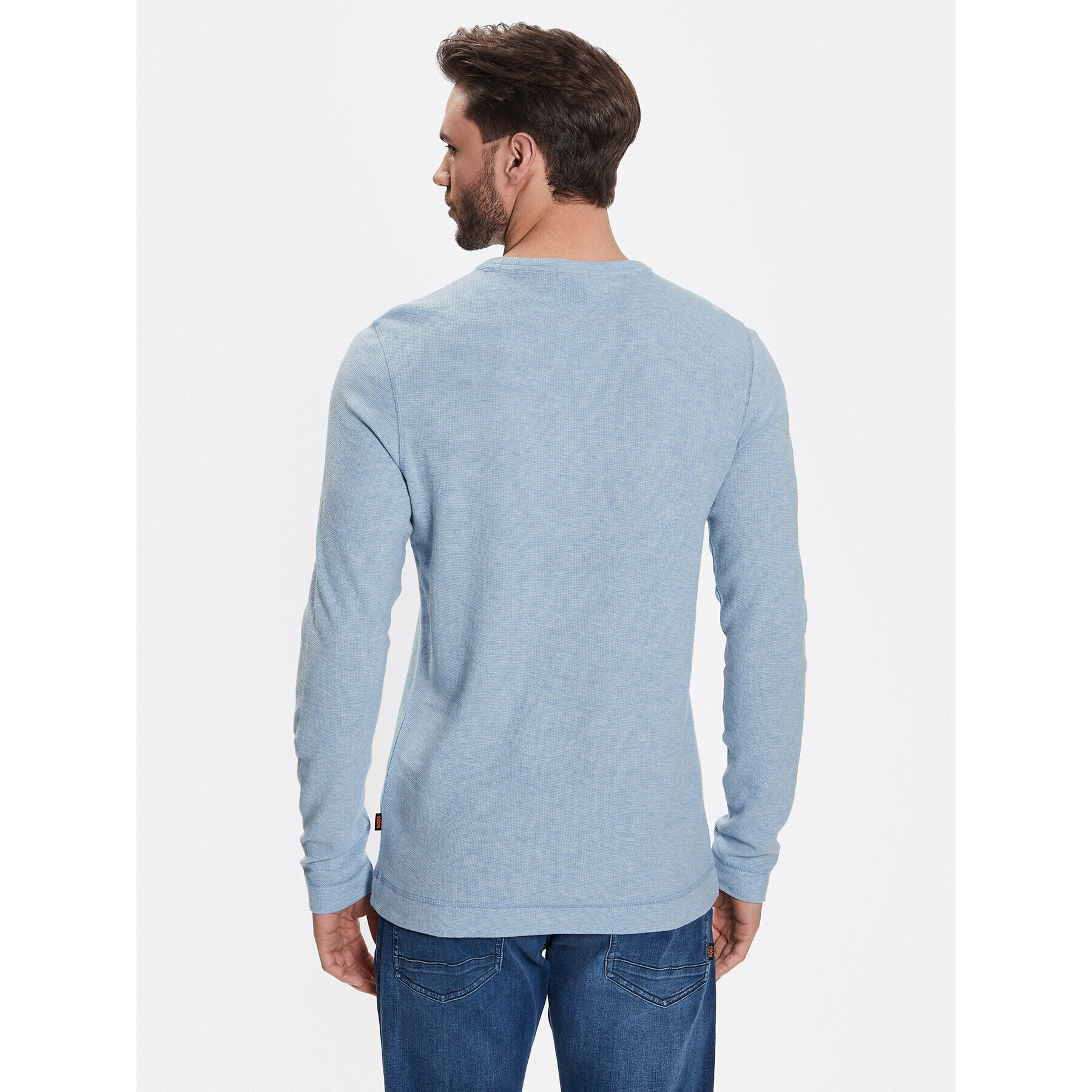 Boss Longsleeve 50472309 Albastru Slim Fit - Pled.ro