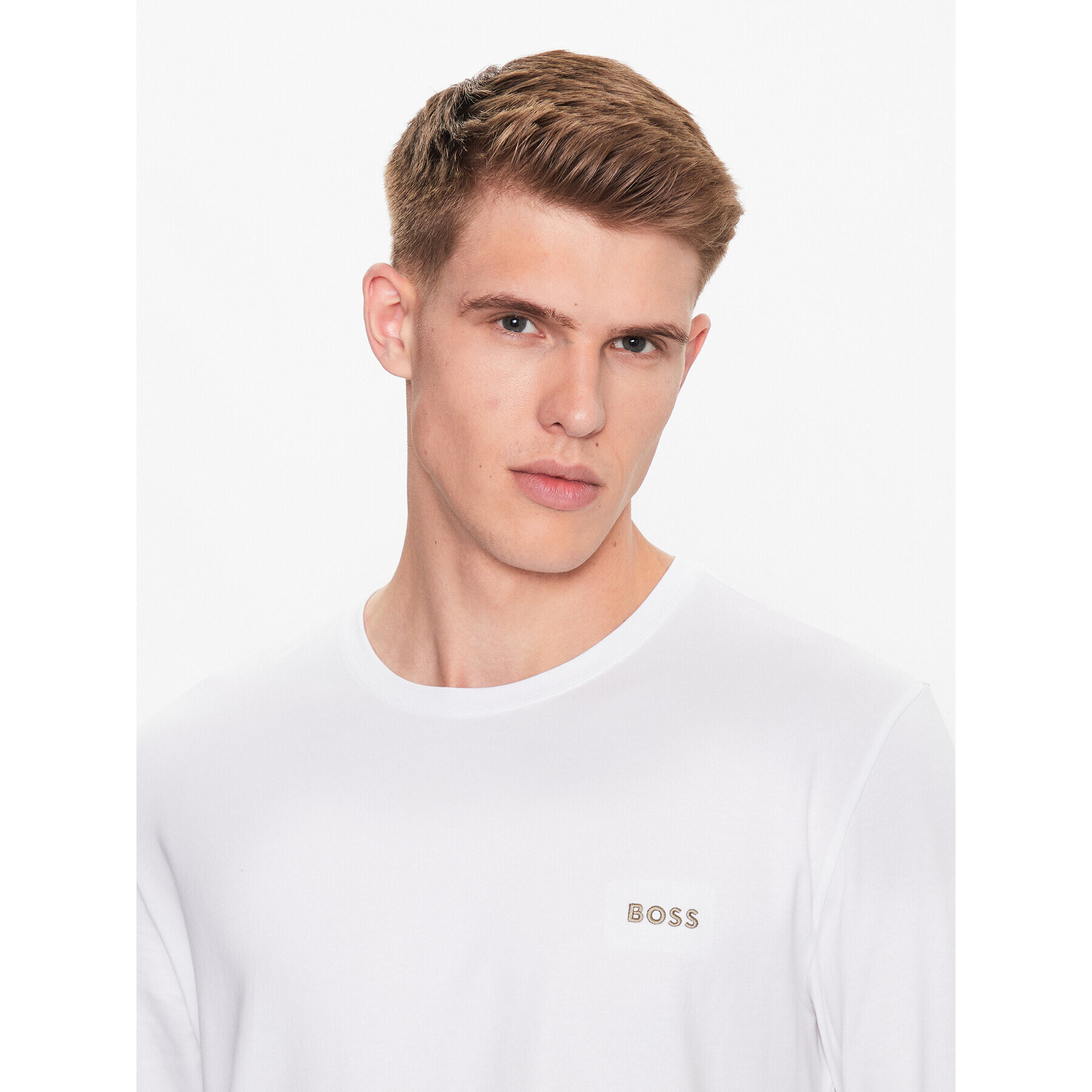 Boss Longsleeve 50480541 Alb Regular Fit - Pled.ro