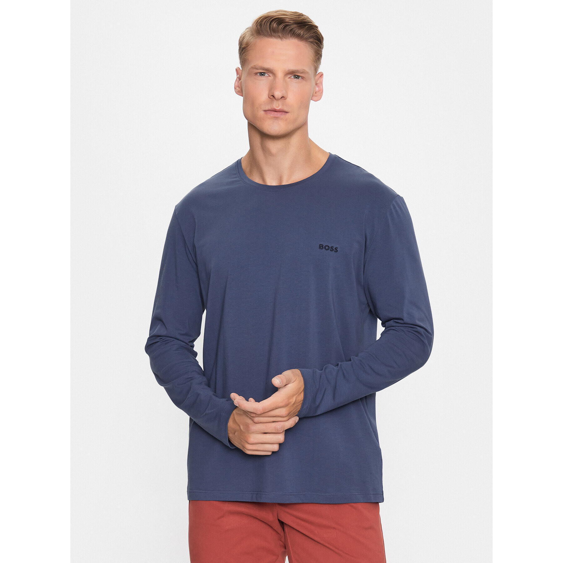 Boss Longsleeve 50480541 Albastru Regular Fit - Pled.ro