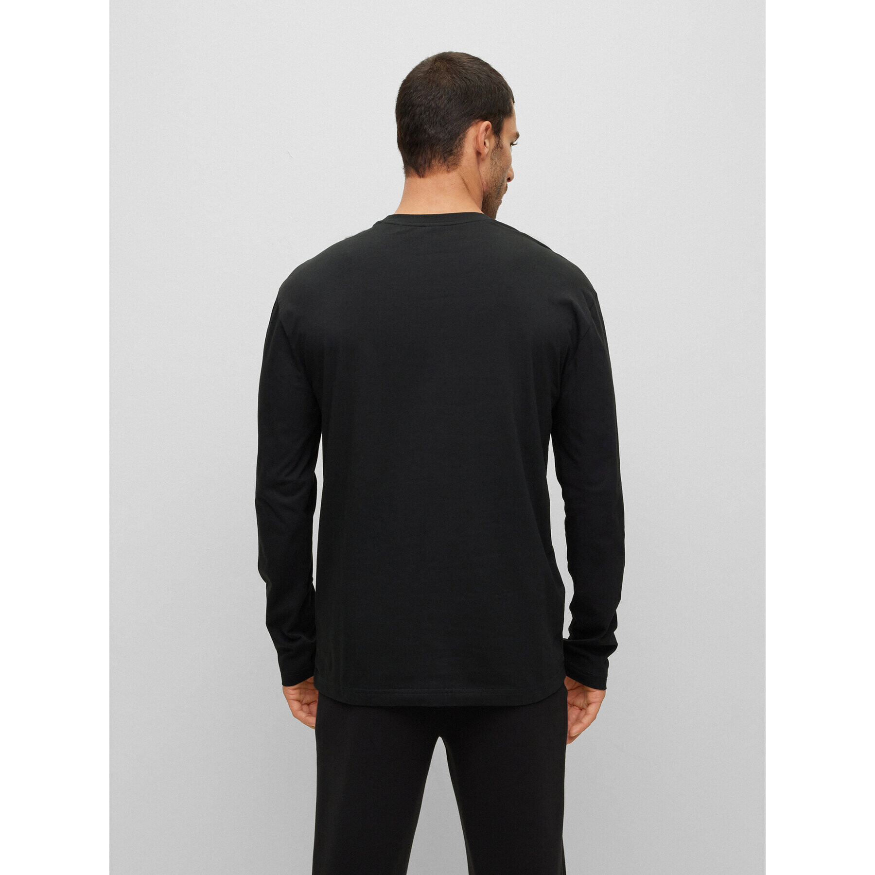 Boss Longsleeve 50483760 Negru Relaxed Fit - Pled.ro