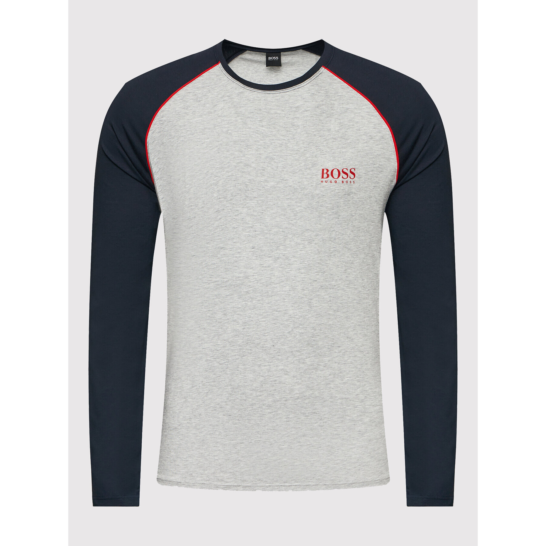 Boss Longsleeve Balance 50463486 Gri Regular Fit - Pled.ro