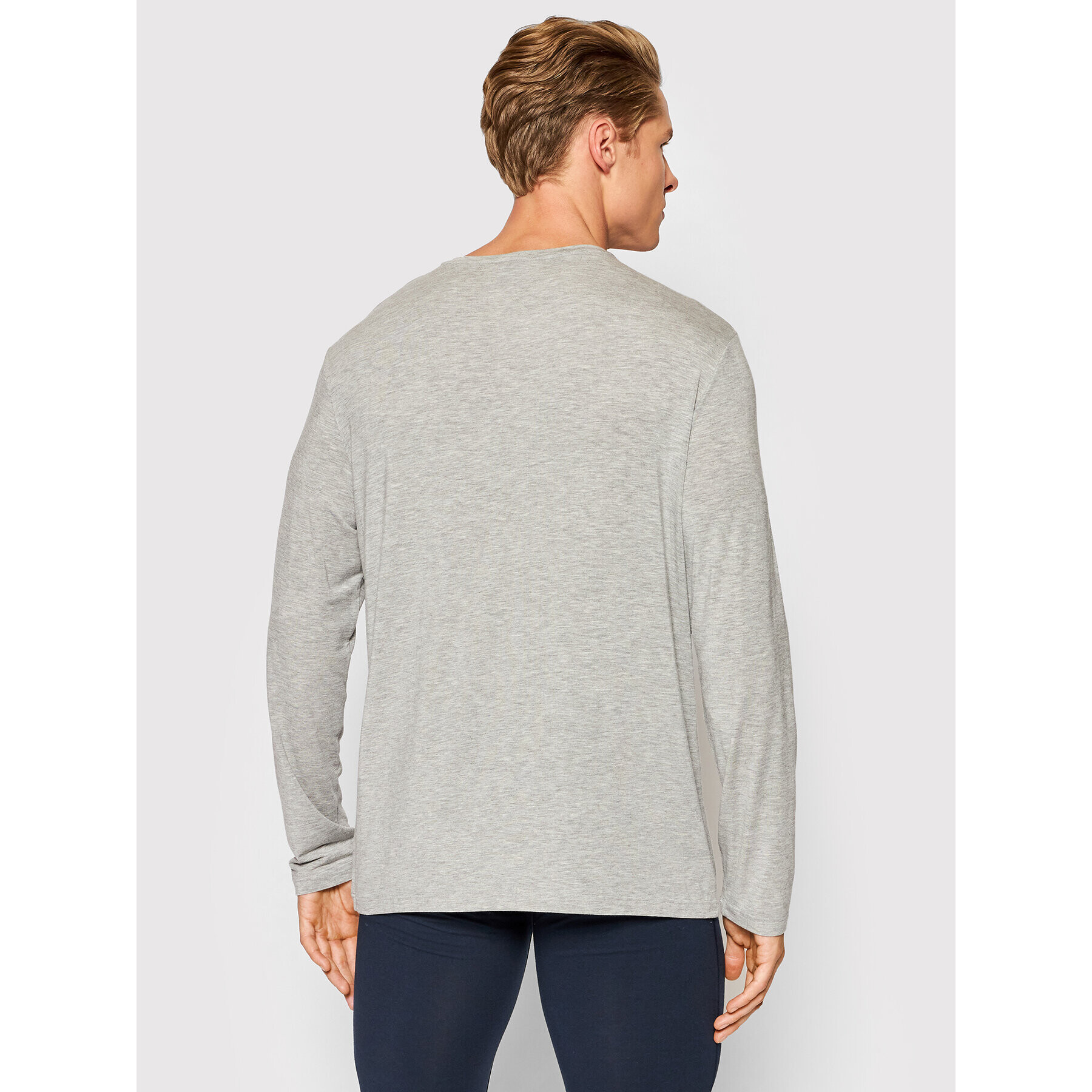 Boss Longsleeve Comfort 50414837 Gri Regular Fit - Pled.ro