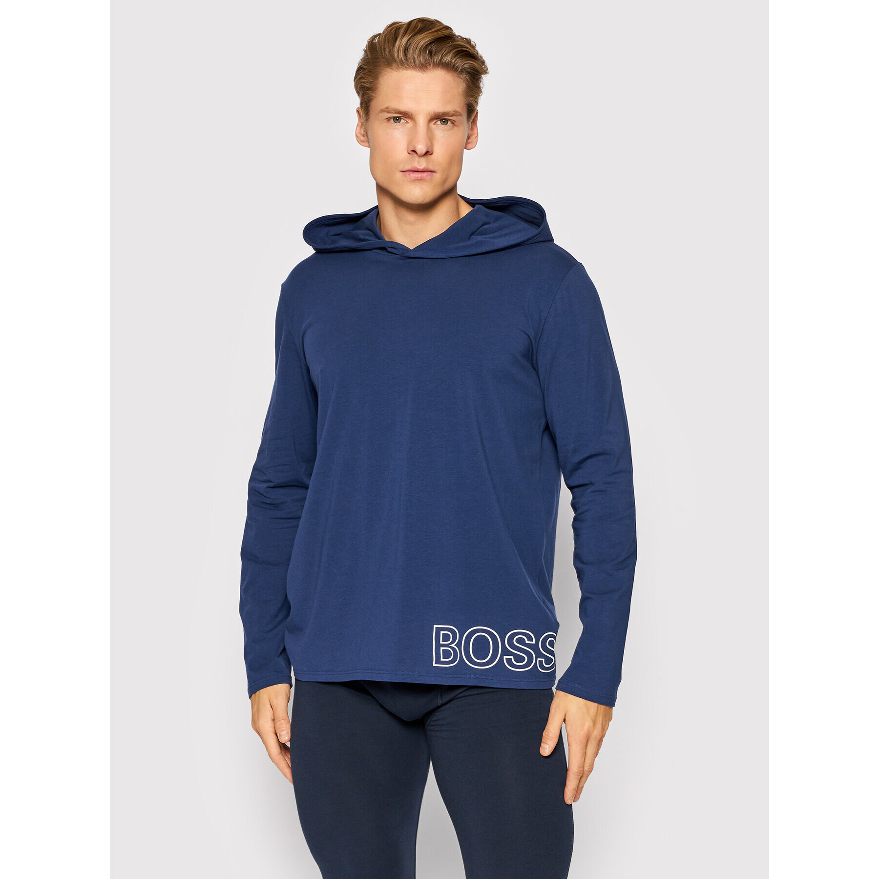 Boss Longsleeve Identity 50460254 Bleumarin Regular Fit - Pled.ro