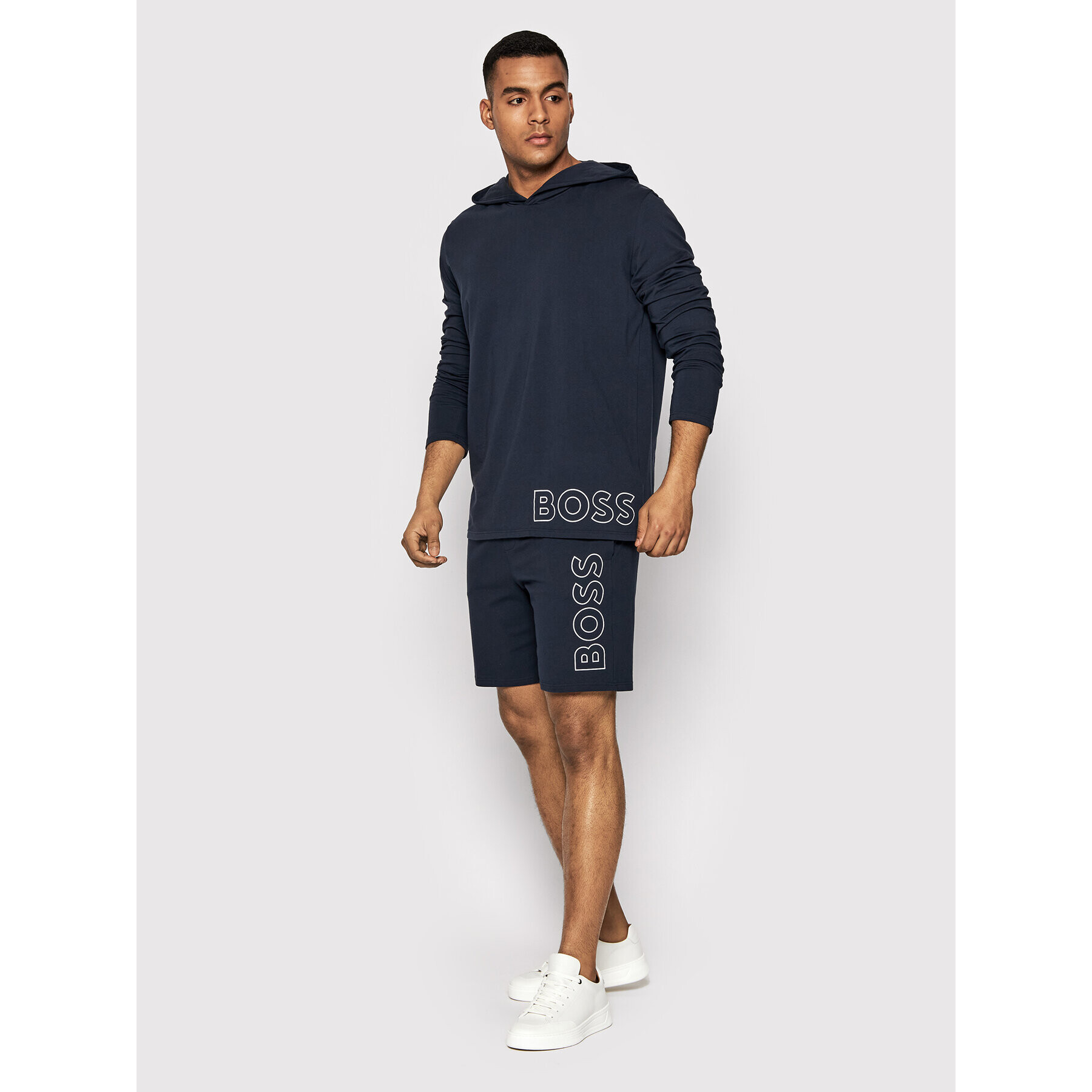 Boss Longsleeve Identity 50465557 Bleumarin Regular Fit - Pled.ro