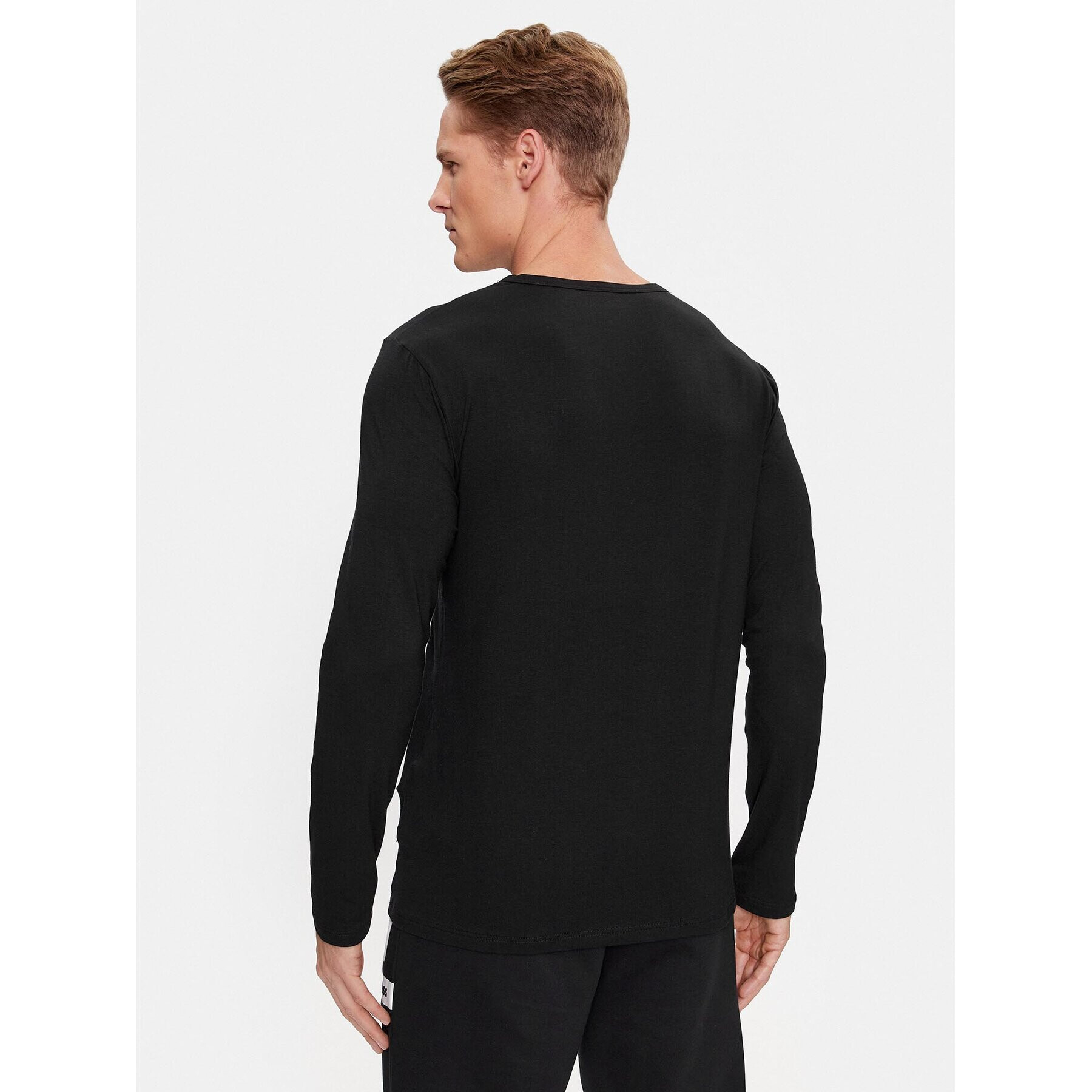 Boss Longsleeve Ls-Shirt Rn Infinity 50499357 Negru Slim Fit - Pled.ro