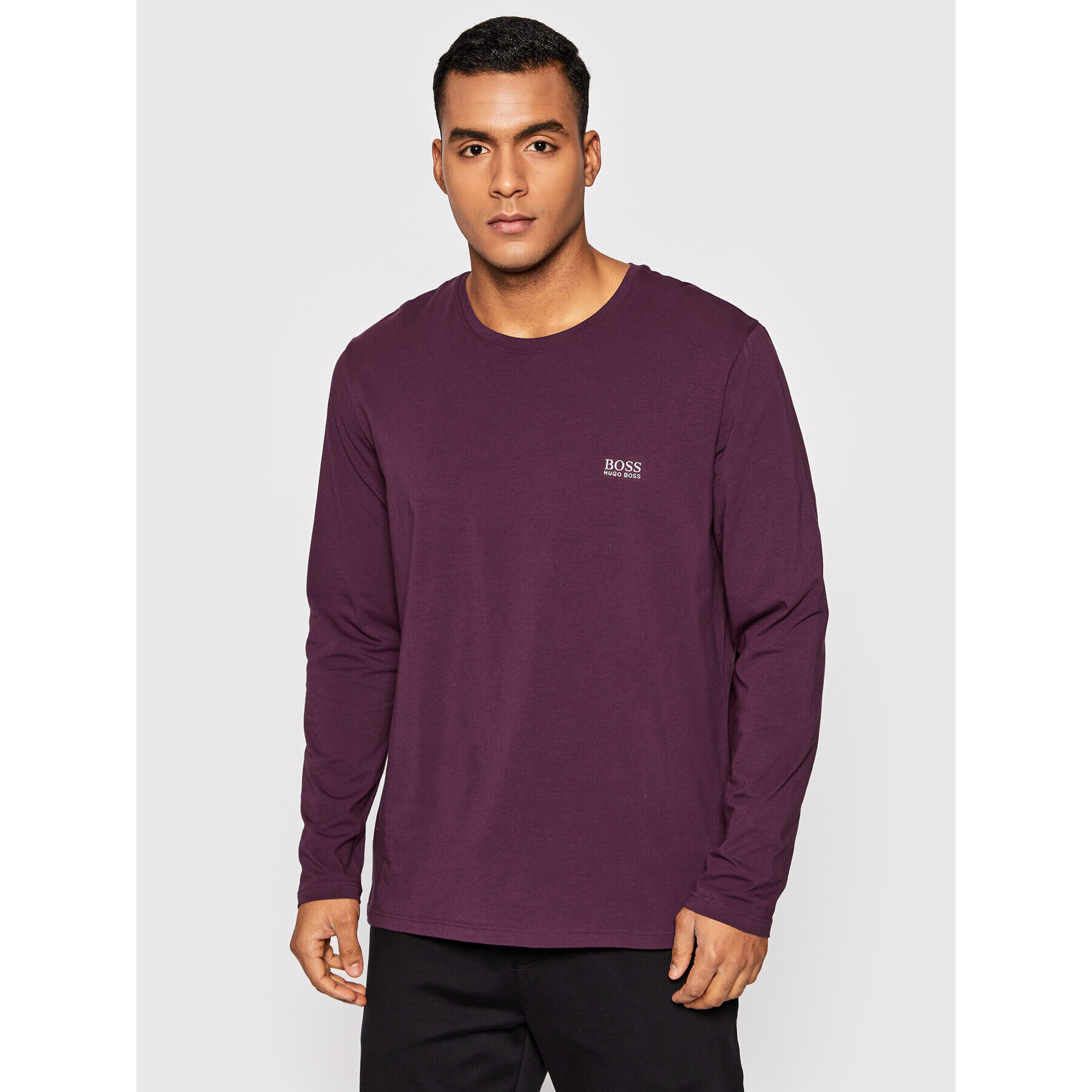 Boss Longsleeve Mix&Match 50379006 Violet Regular Fit - Pled.ro