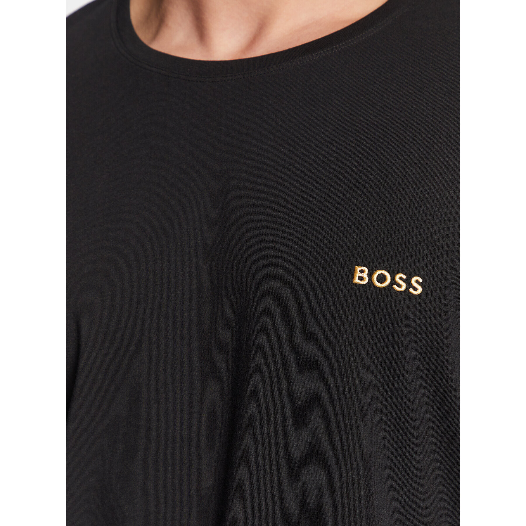 Boss Longsleeve Mix&Match 50480541 Negru Regular Fit - Pled.ro