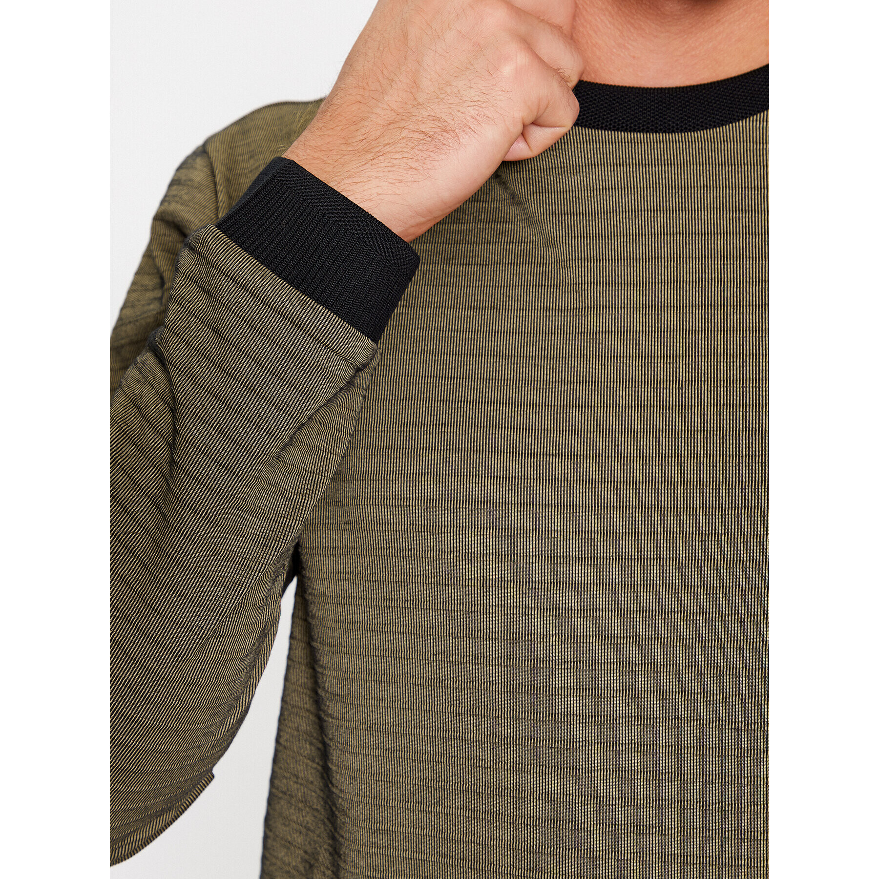 Boss Longsleeve Ottoman 50500448 Verde Regular Fit - Pled.ro