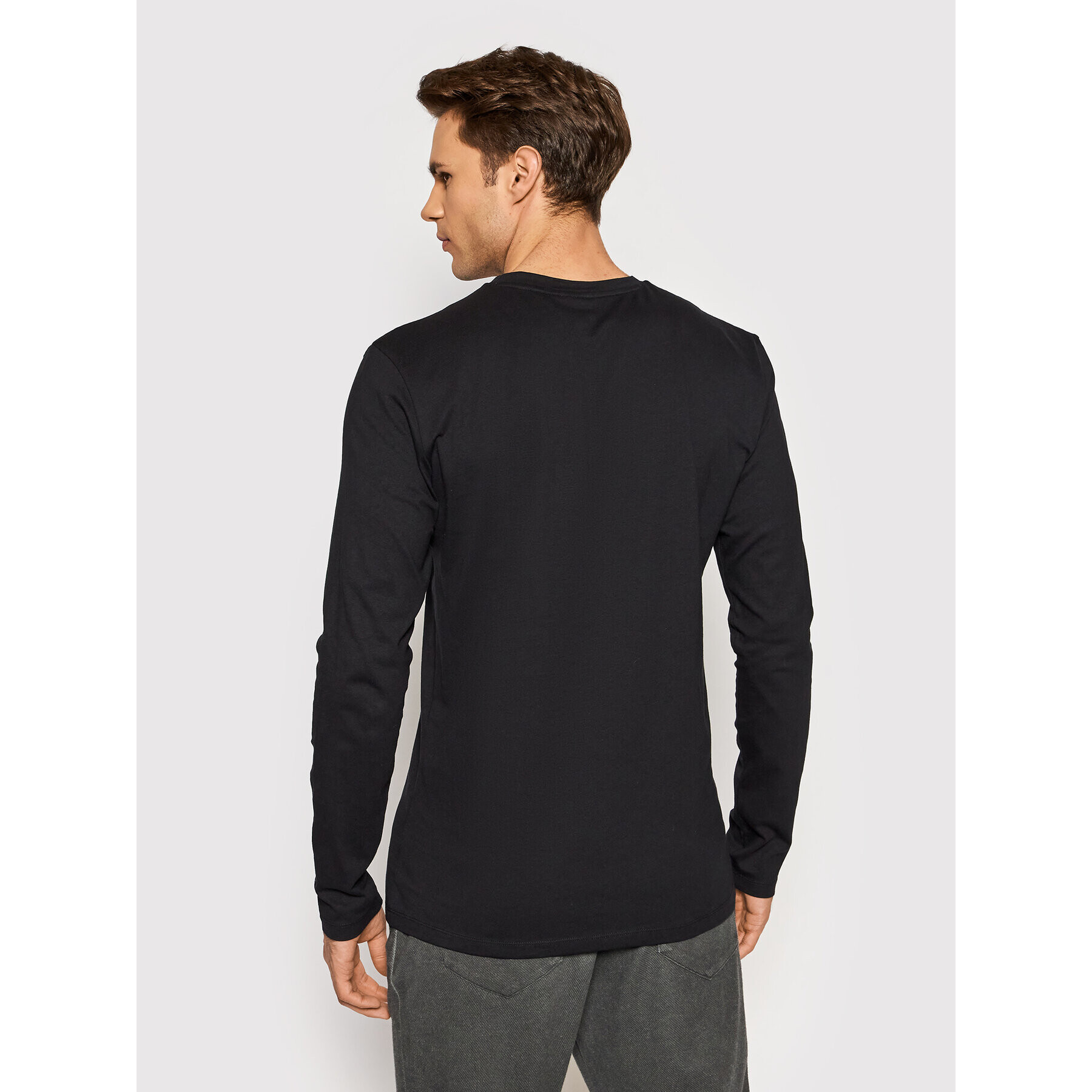 Boss Longsleeve Tacks 1 50462772 Negru Regular Fit - Pled.ro