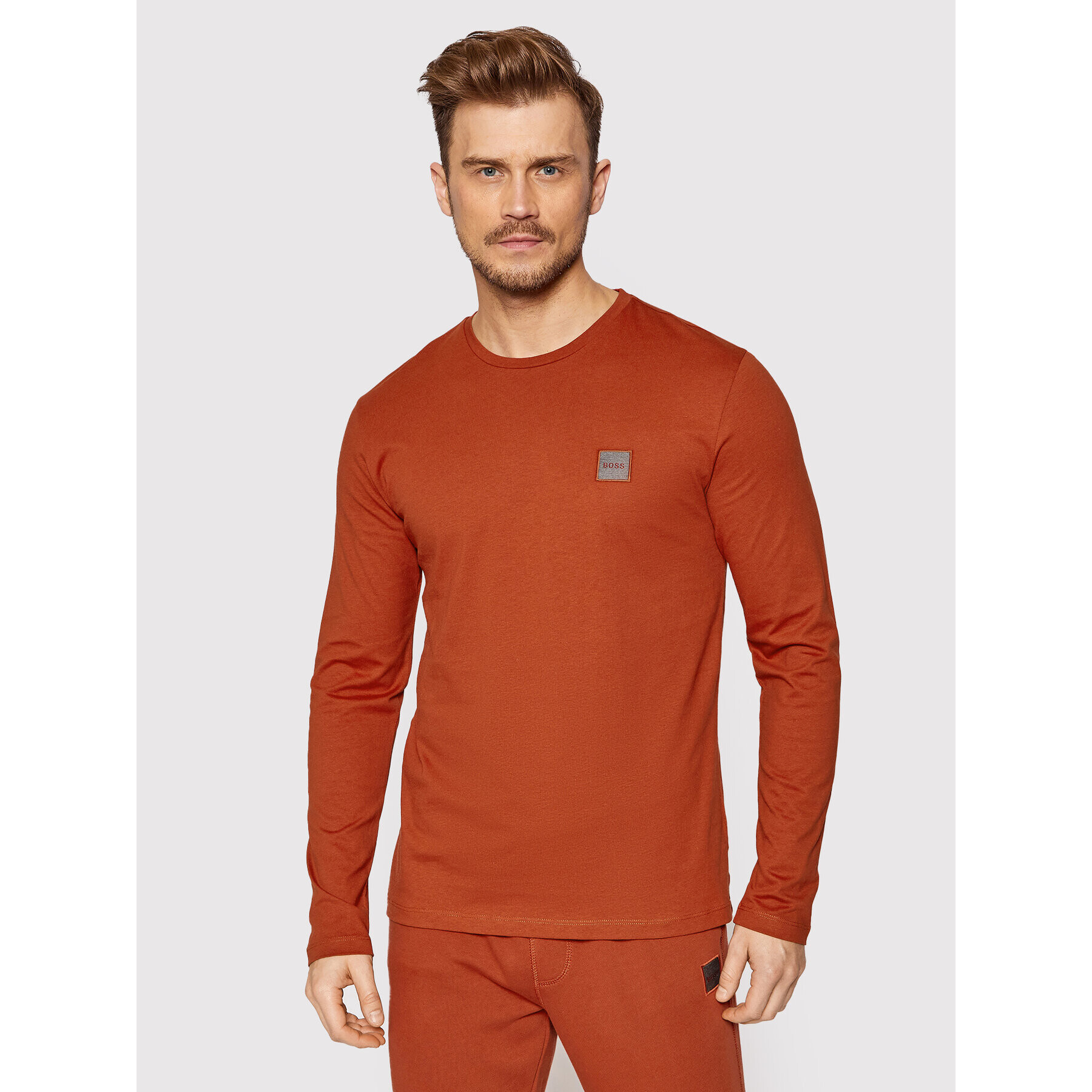 Boss Longsleeve Tacks 1 50462772 Portocaliu Regular Fit - Pled.ro