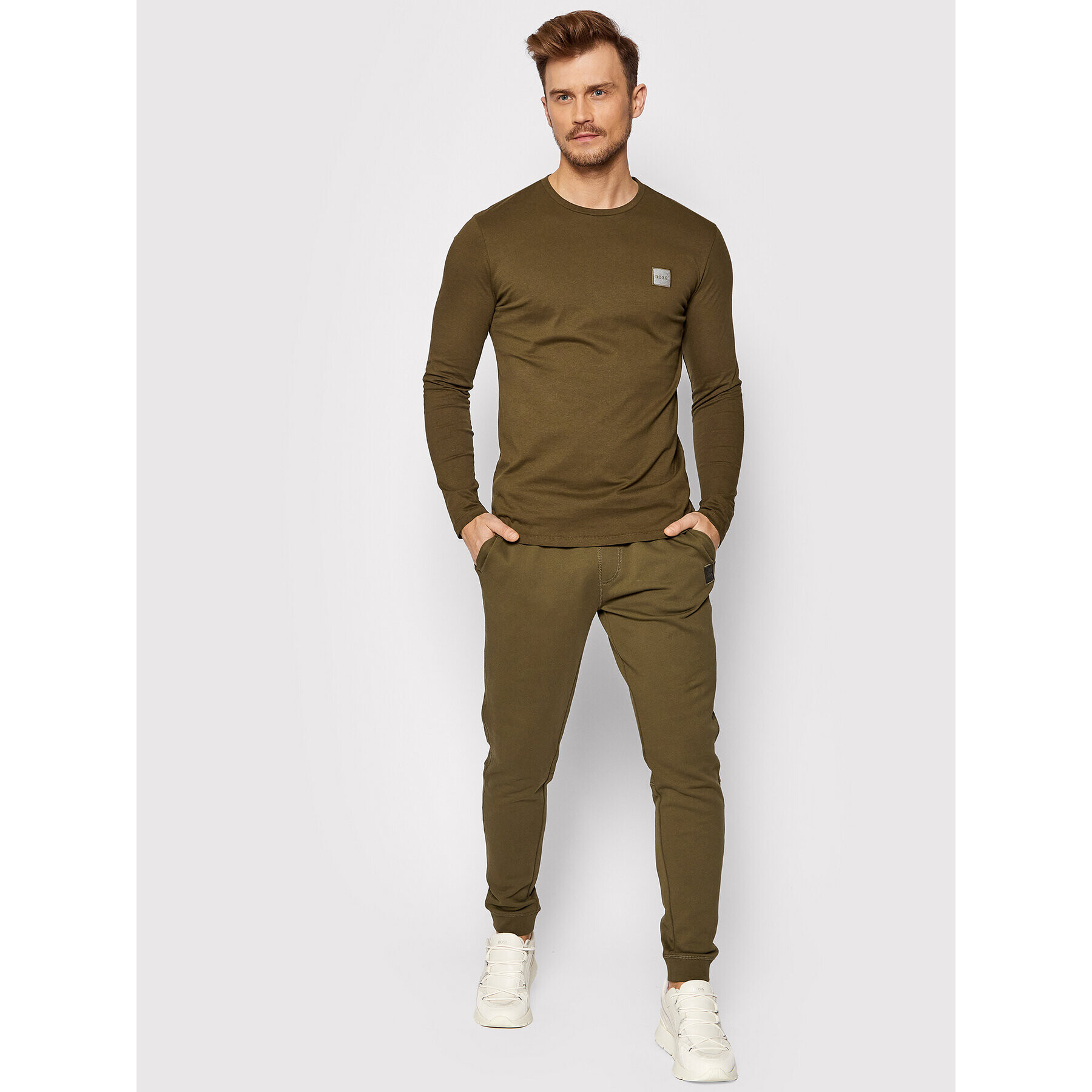 Boss Longsleeve Tacks 1 50462772 Verde Regular Fit - Pled.ro